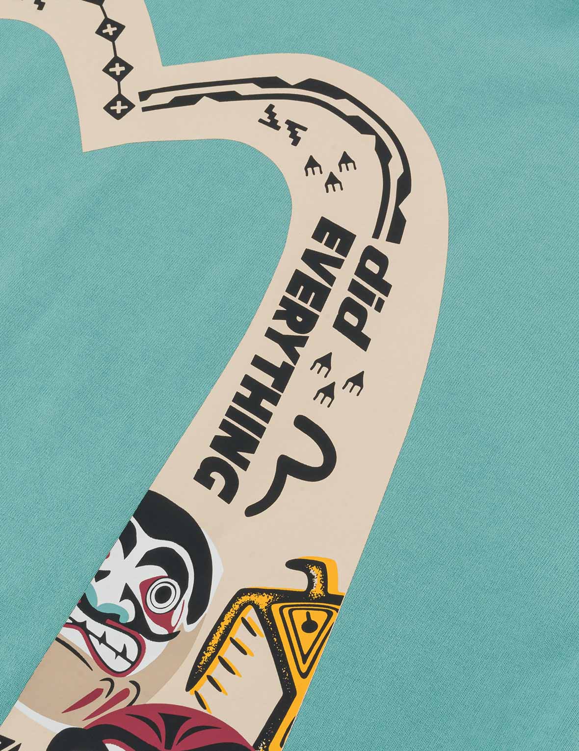 スローガン & トーテム 大黒プリント リラックスフィット Tシャツ