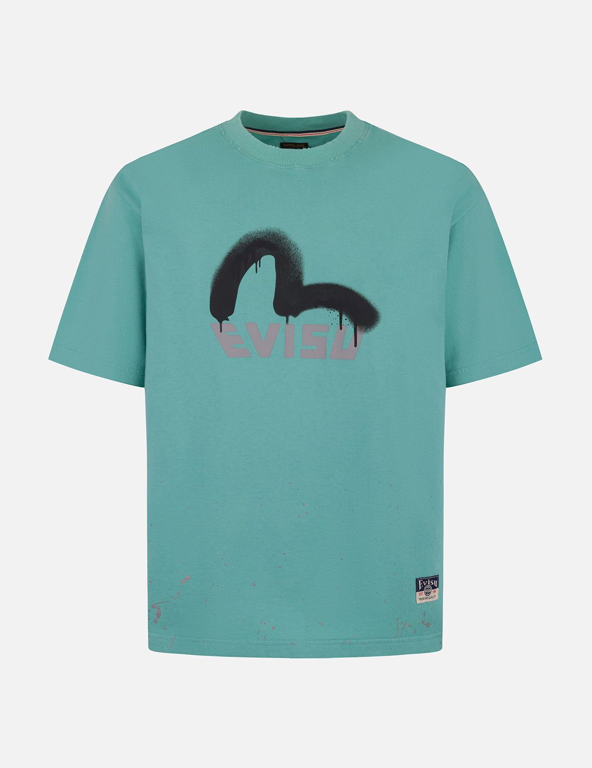 ロゴとカモメプリント リラックスフィットTシャツ