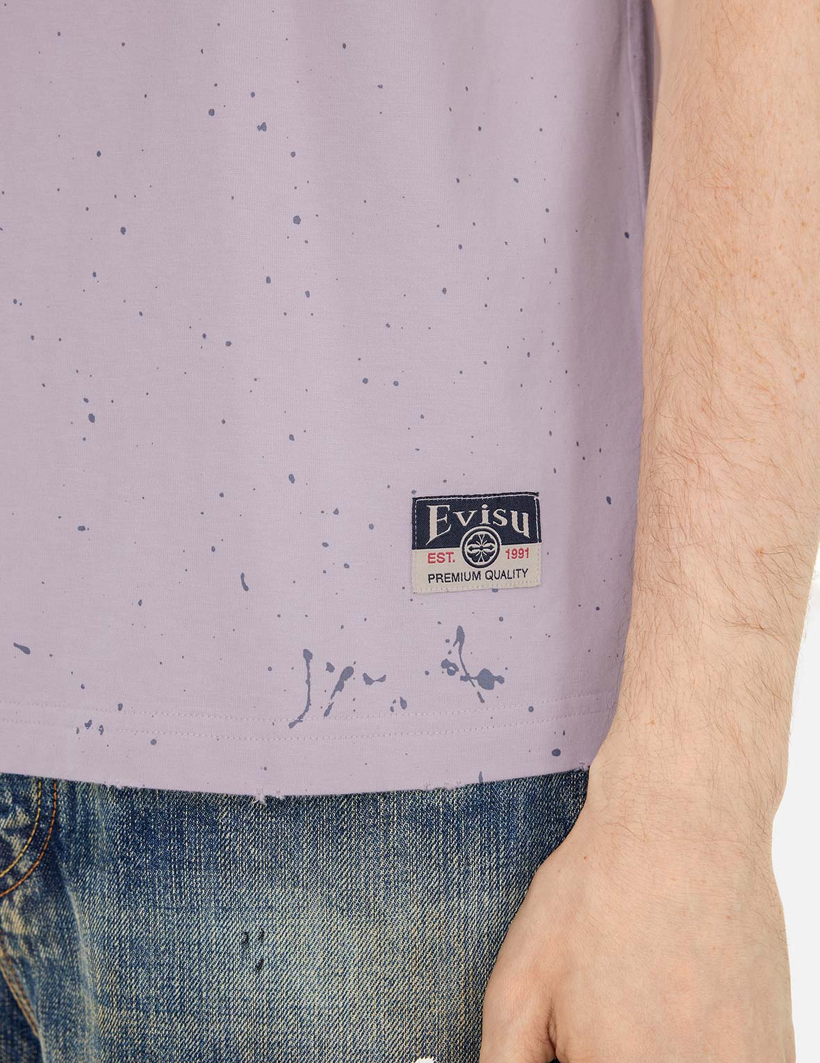 ロゴとカモメプリント リラックスフィットTシャツ