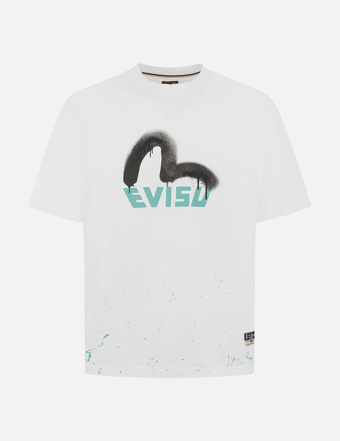 ロゴとカモメプリント リラックスフィットTシャツ