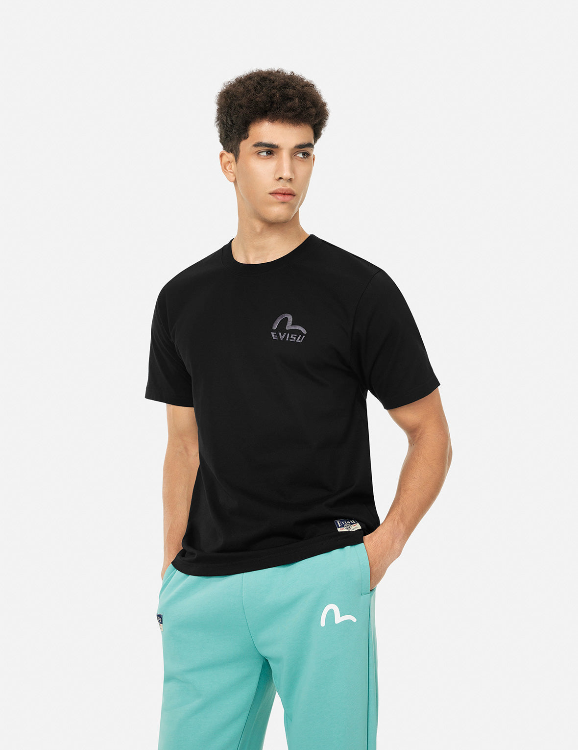 カモメとロゴプリント レギュラーフィットTシャツ