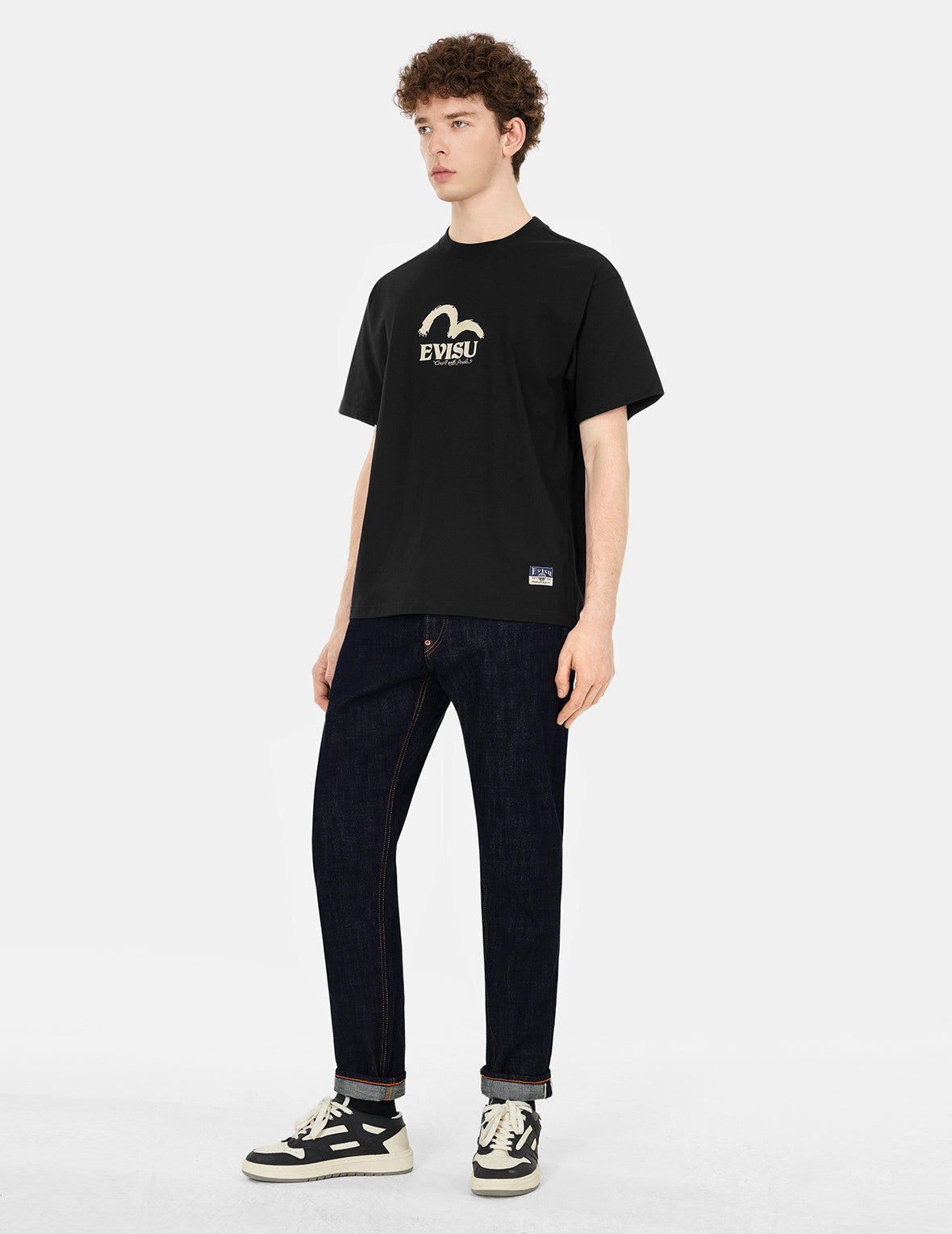 白沢 大黒プリント リラックスフィット Tシャツ