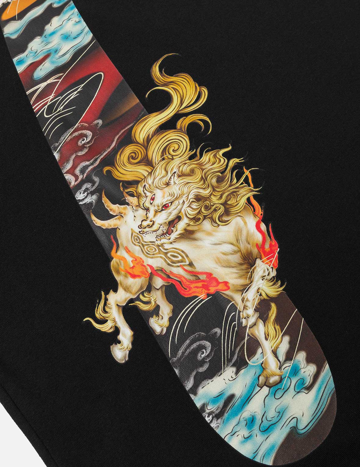 白沢 大黒プリント リラックスフィット Tシャツ