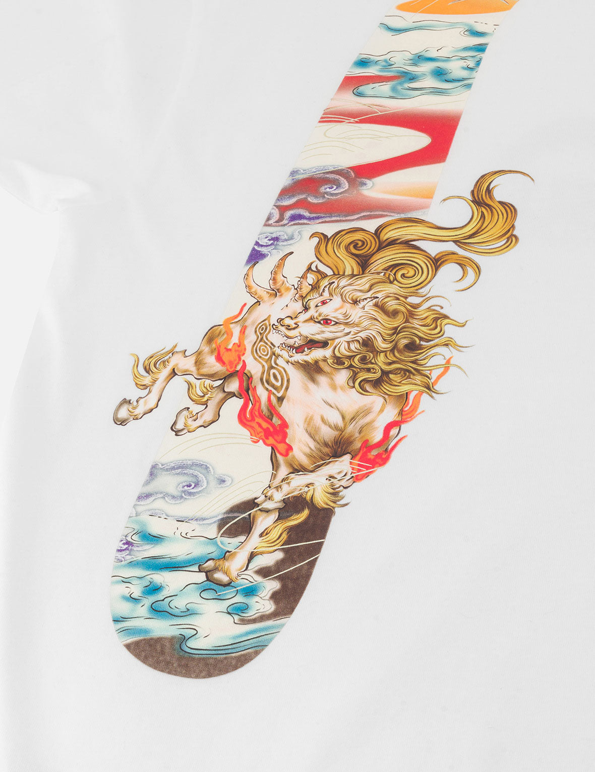 白沢 大黒プリント リラックスフィット Tシャツ
