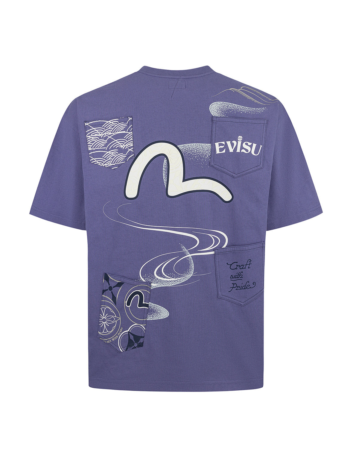 マルチポケットとマルチプリント ルーズフィットTシャツ