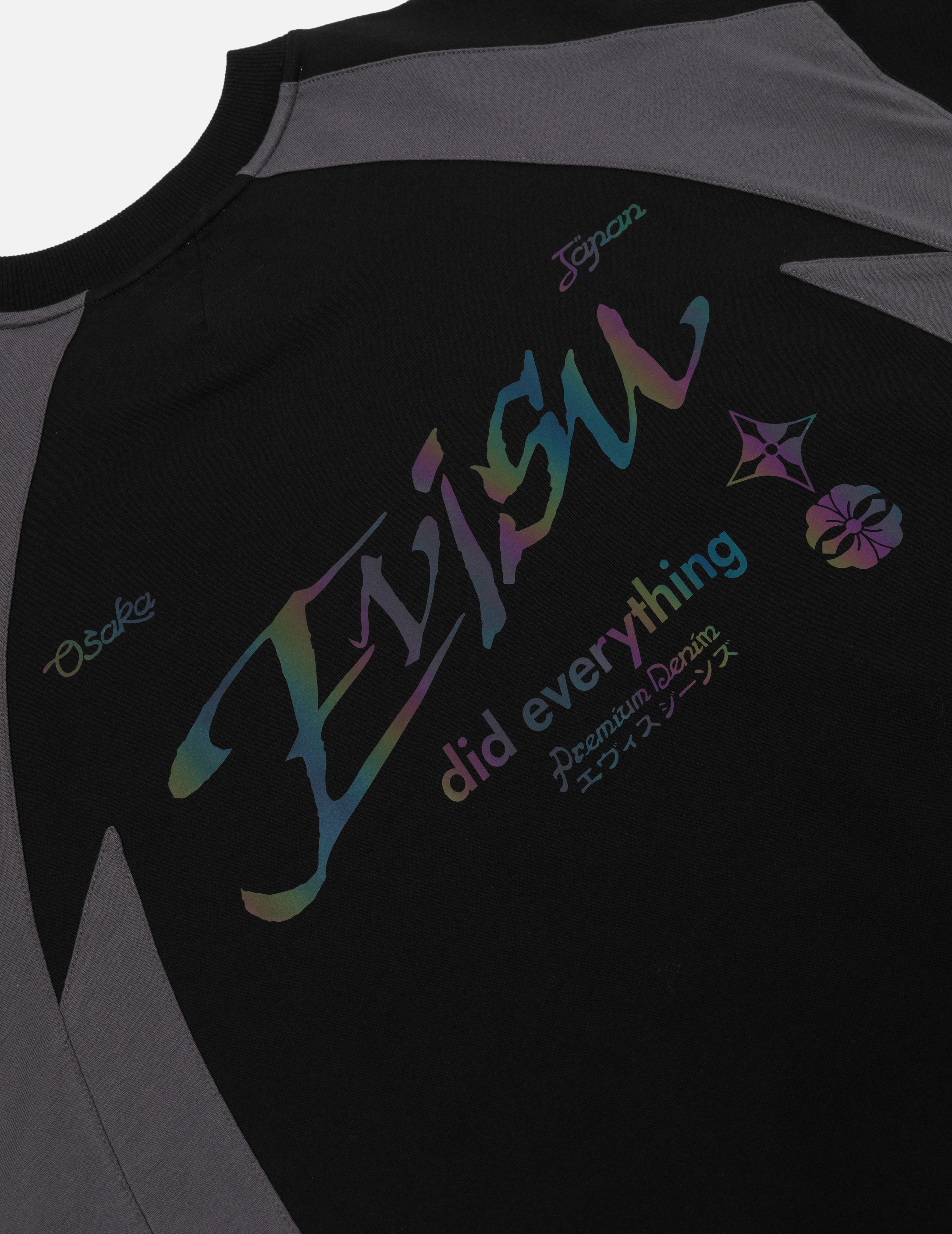 パネル ブロッキング&カラフル ロゴ プリント ルーズ フィット Tシャツ