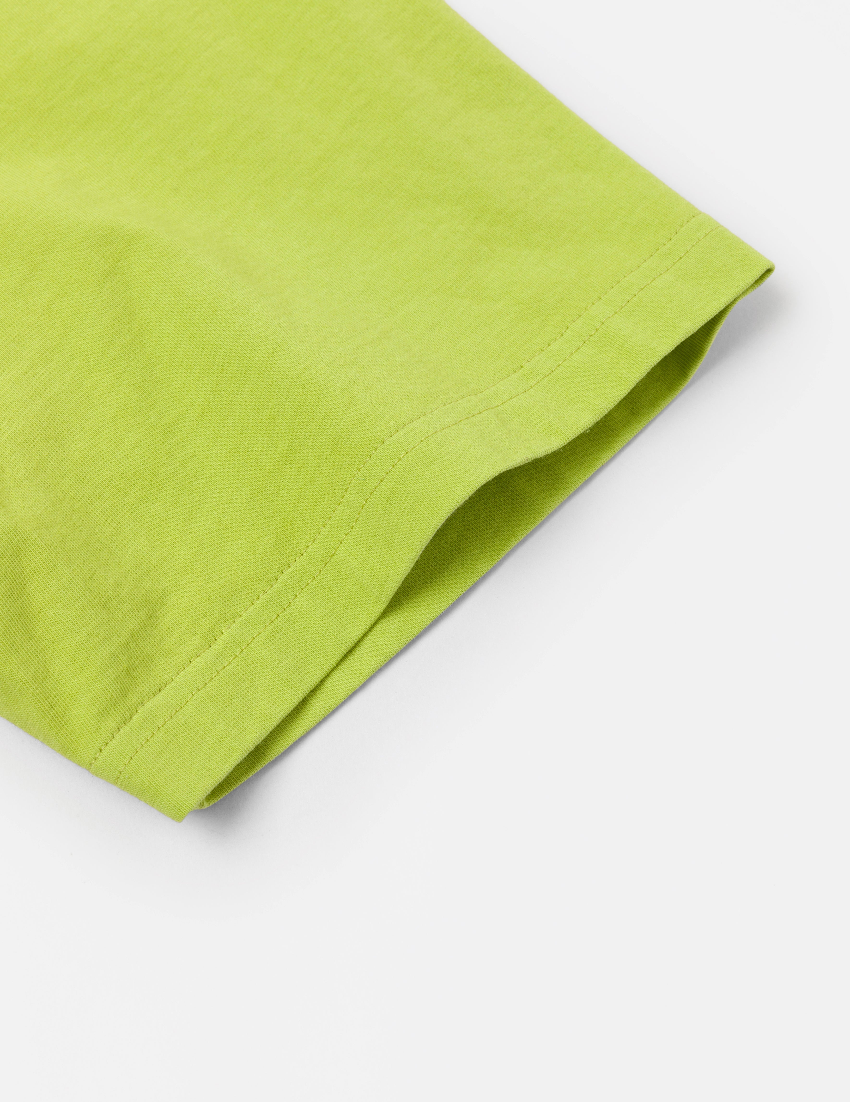 カモメ刺繍ステッチ ポケット リラックスフィット Tシャツ