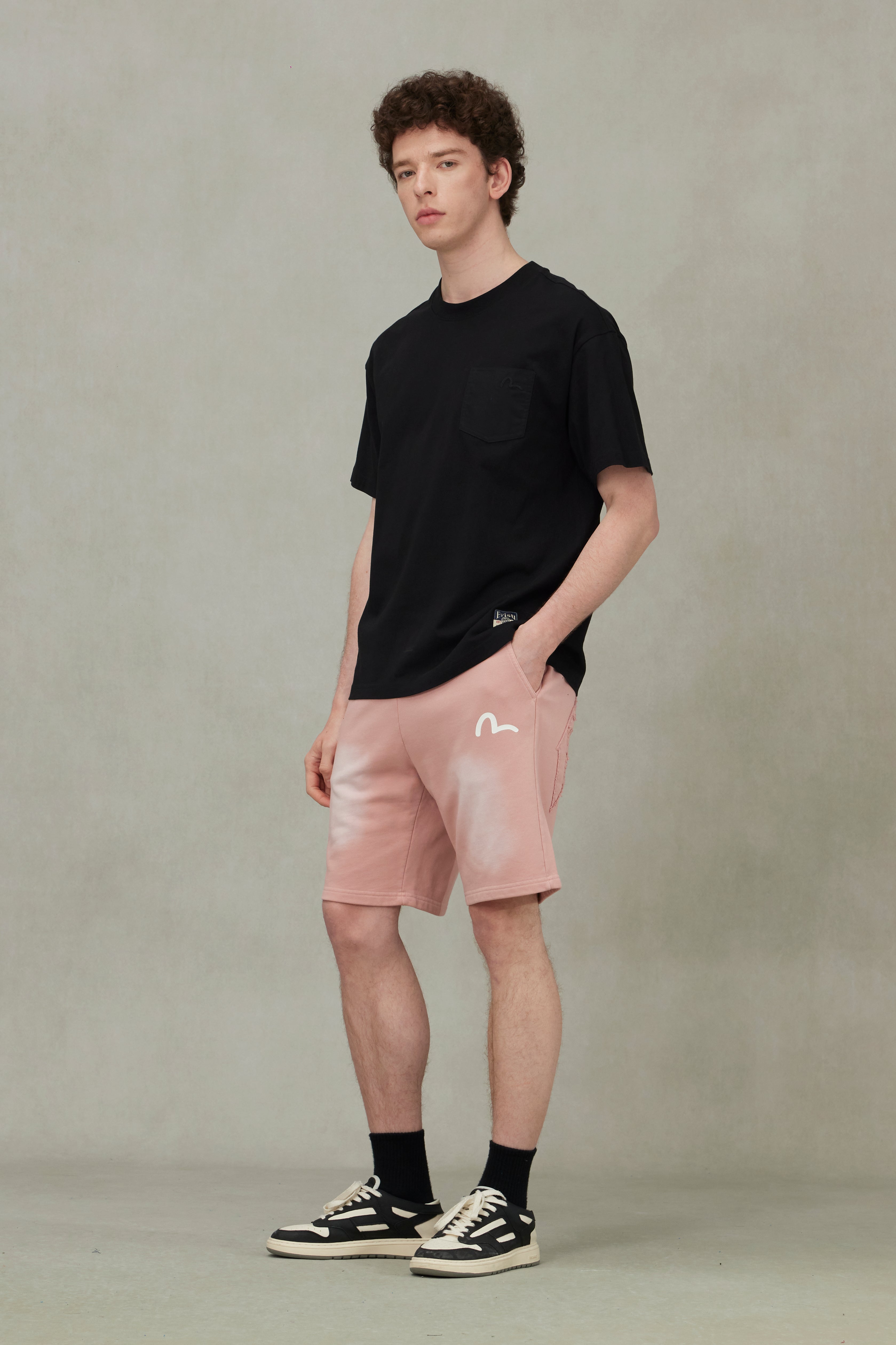 カモメ刺繍ステッチ ポケット リラックスフィット Tシャツ