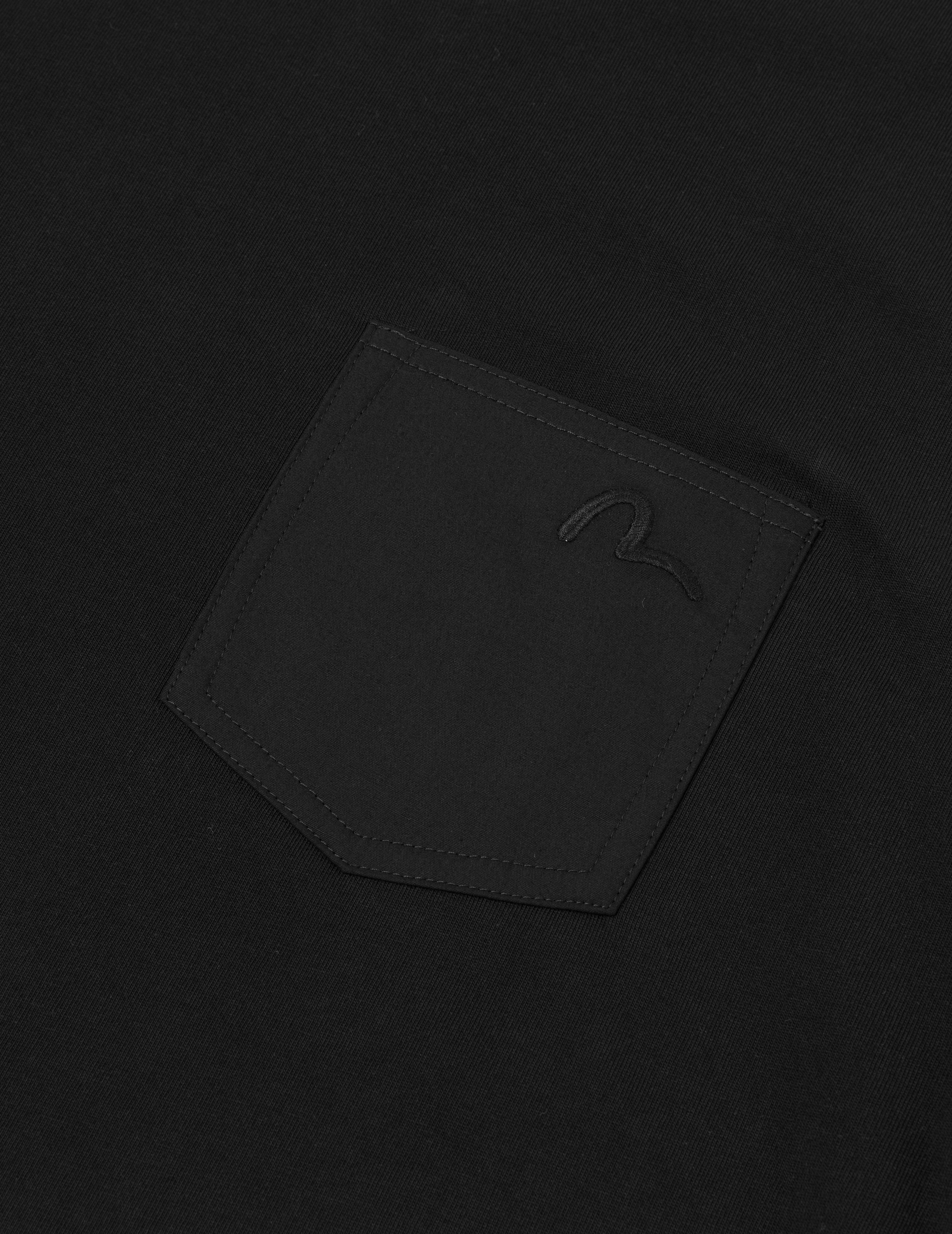 カモメ刺繍ステッチ ポケット リラックスフィット Tシャツ