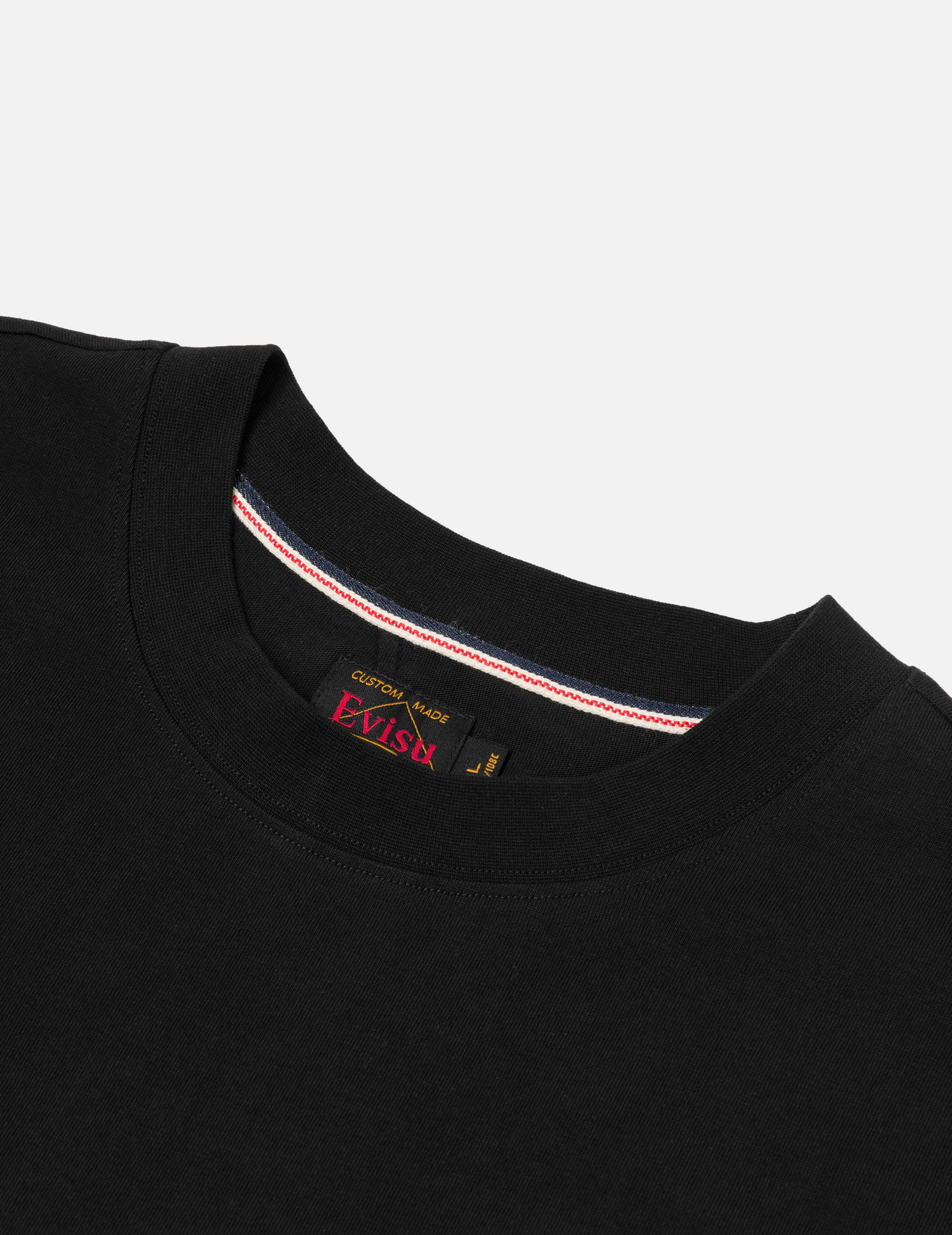 カモメ刺繍ステッチ ポケット リラックスフィット Tシャツ