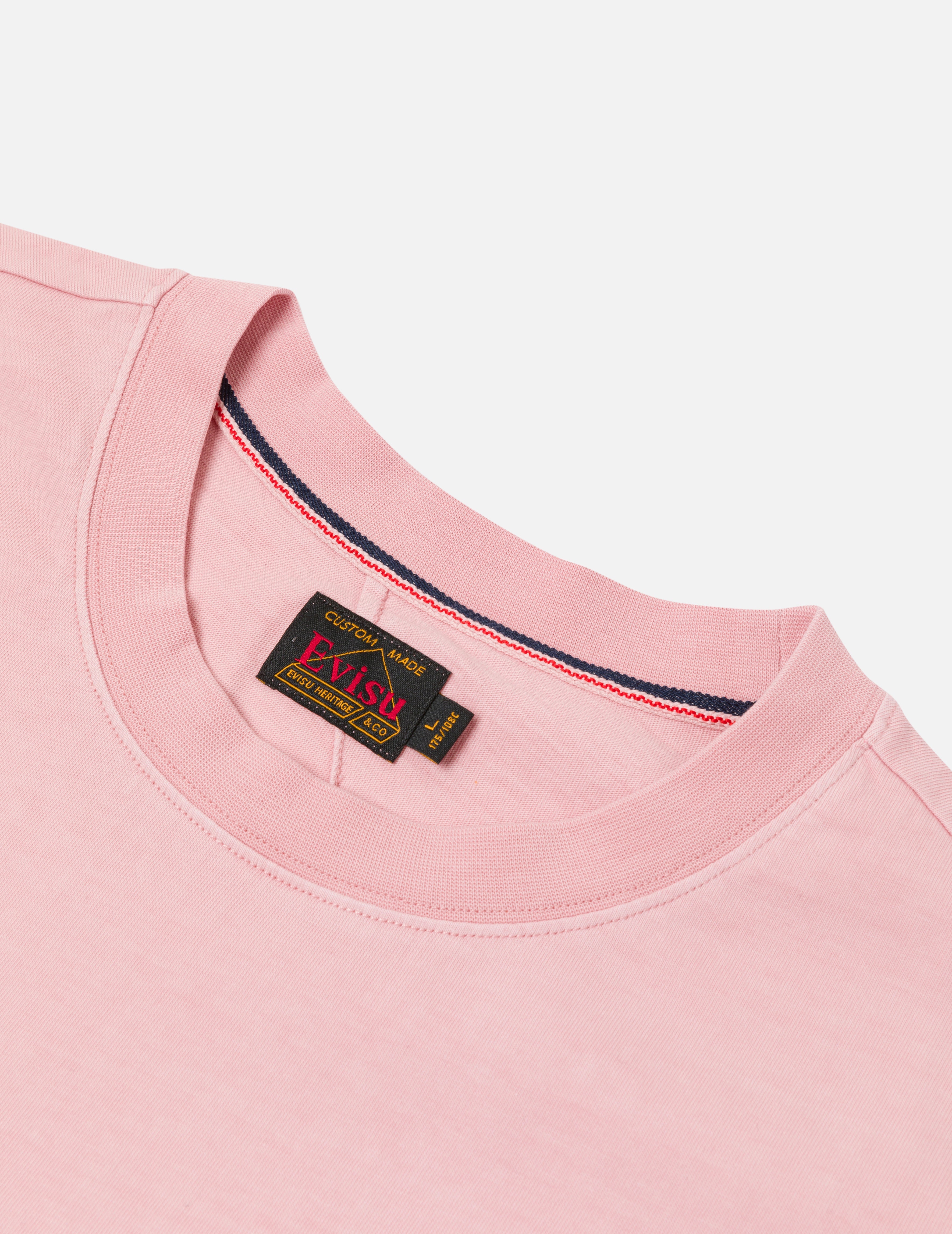 カモメ刺繍ステッチ ポケット リラックスフィット Tシャツ