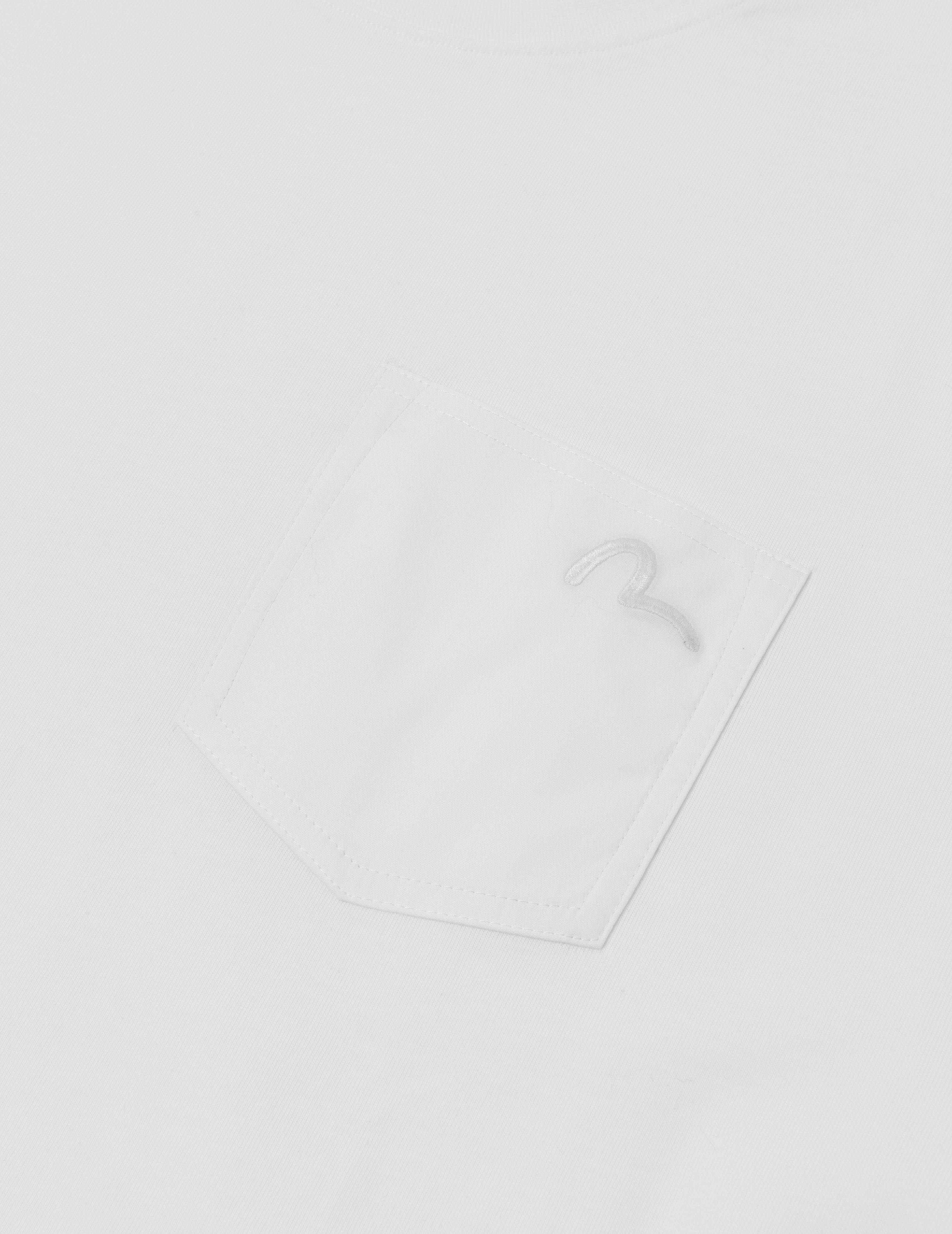 カモメ刺繍ステッチ ポケット リラックスフィット Tシャツ