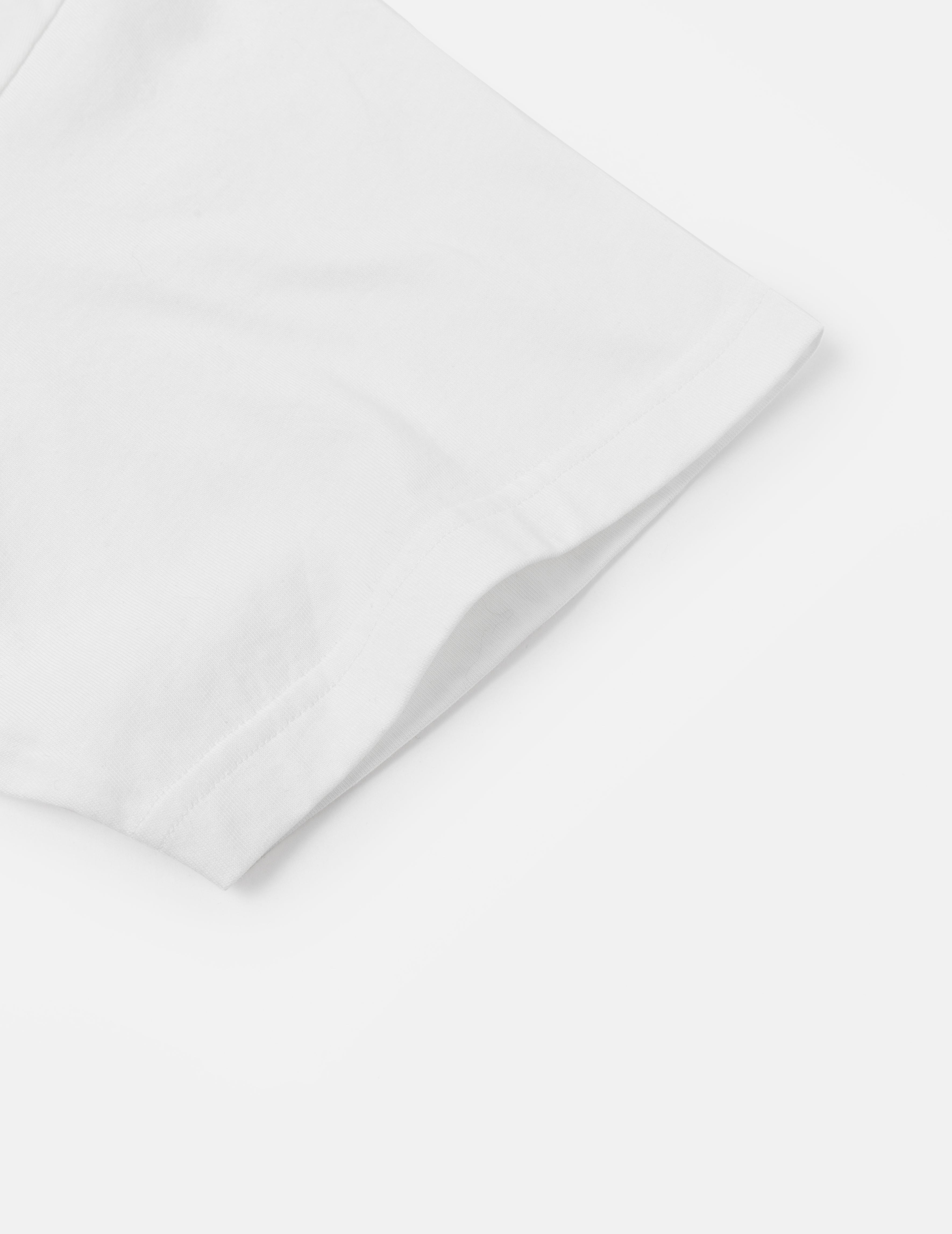 カモメ刺繍ステッチ ポケット リラックスフィット Tシャツ