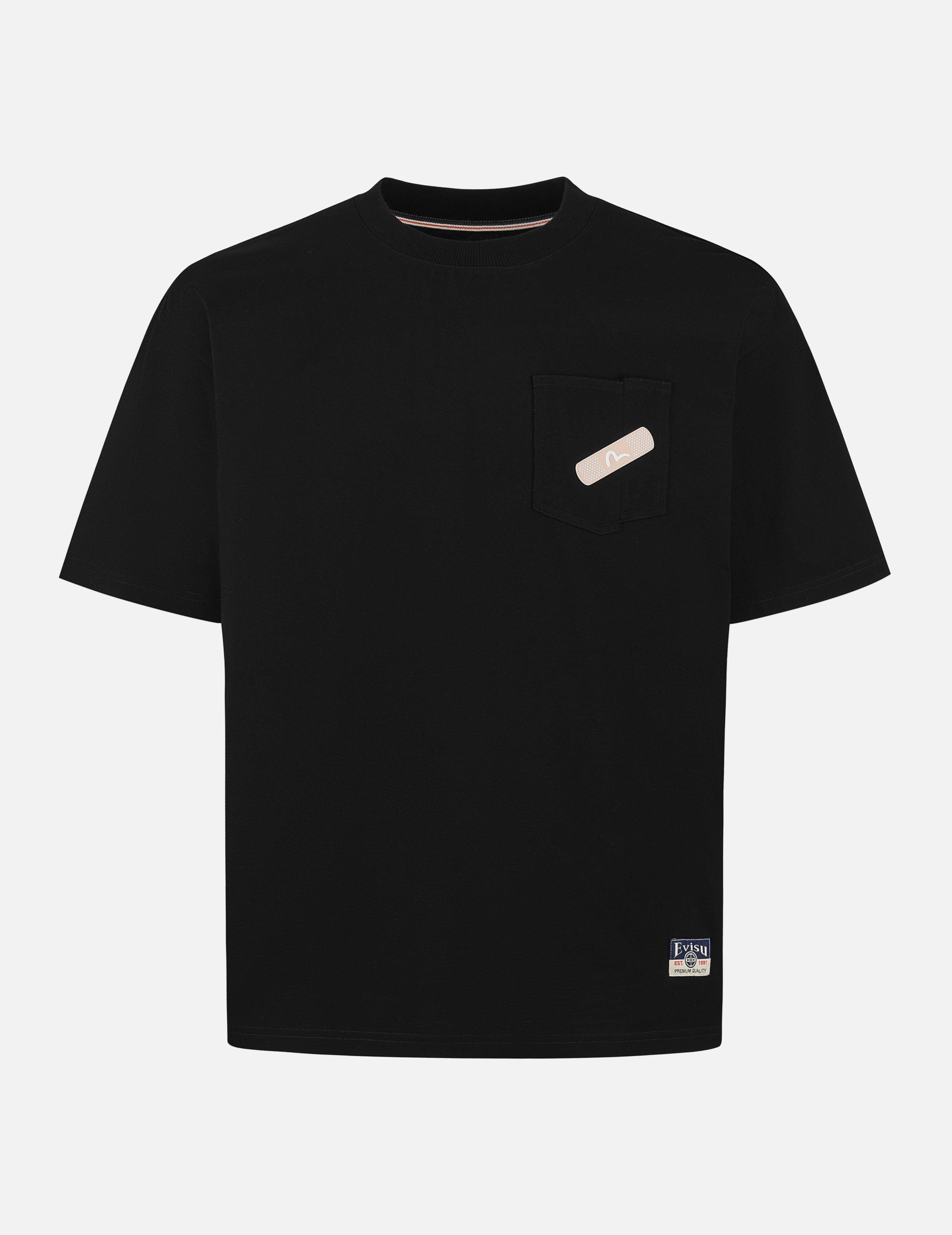 仏頭とだるまプリント ルーズフィット Tシャツ