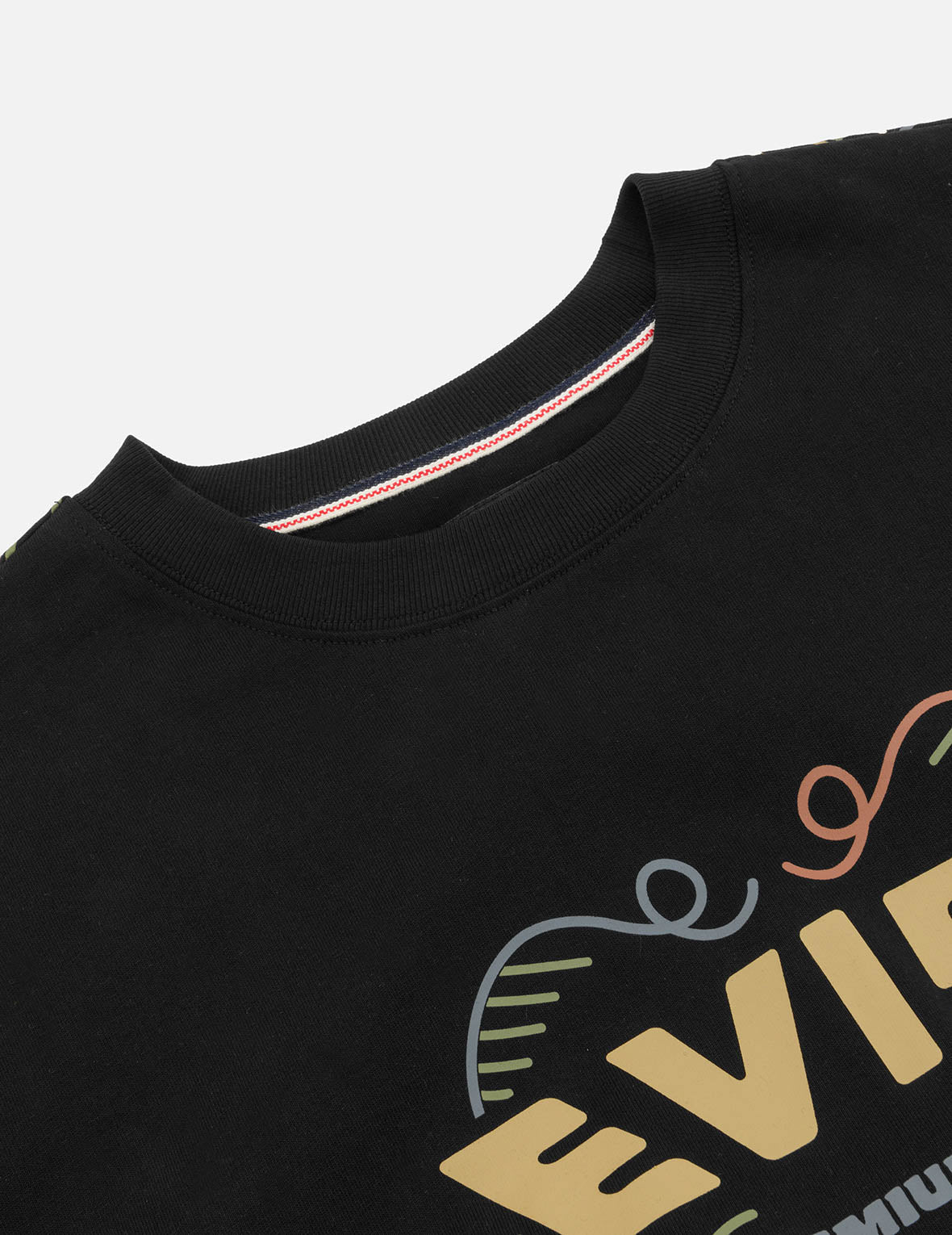 だるまプリント ルーズ フィット Tシャツ