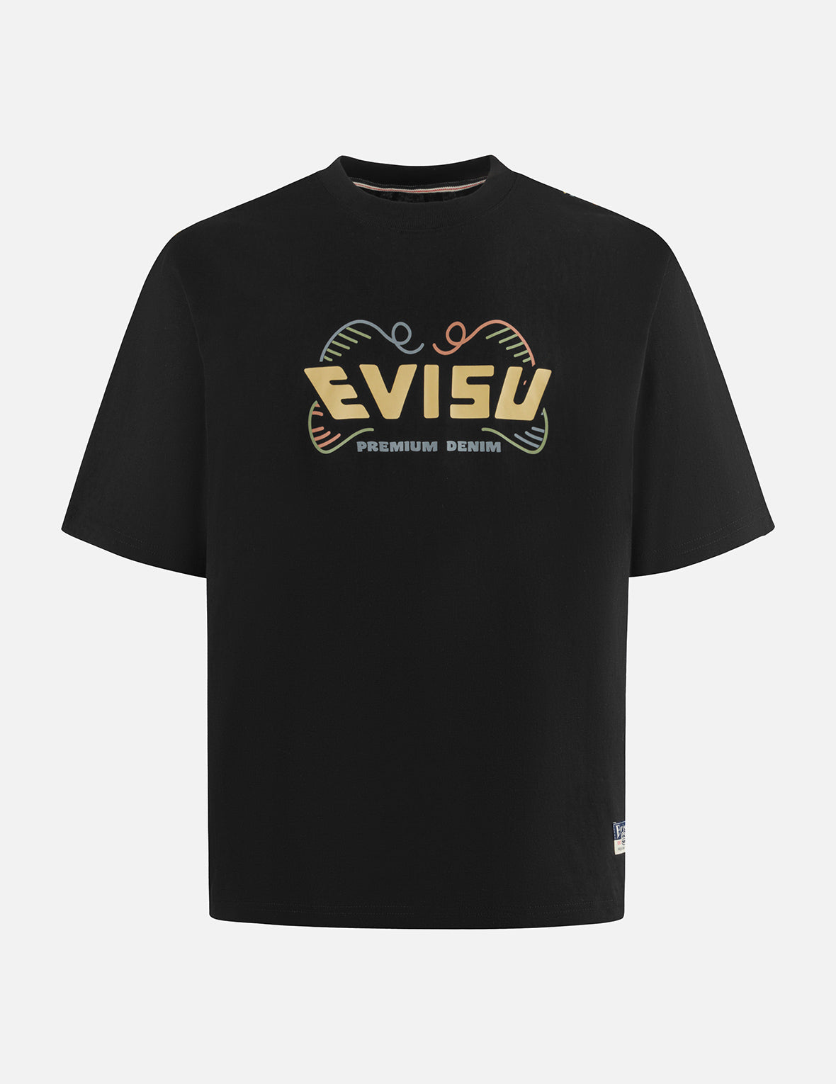 だるまプリント ルーズ フィット Tシャツ
