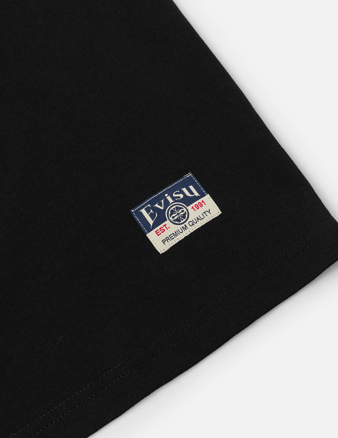 金箔ブラッシュストローク大黒プリント リラックスフィット Tシャツ