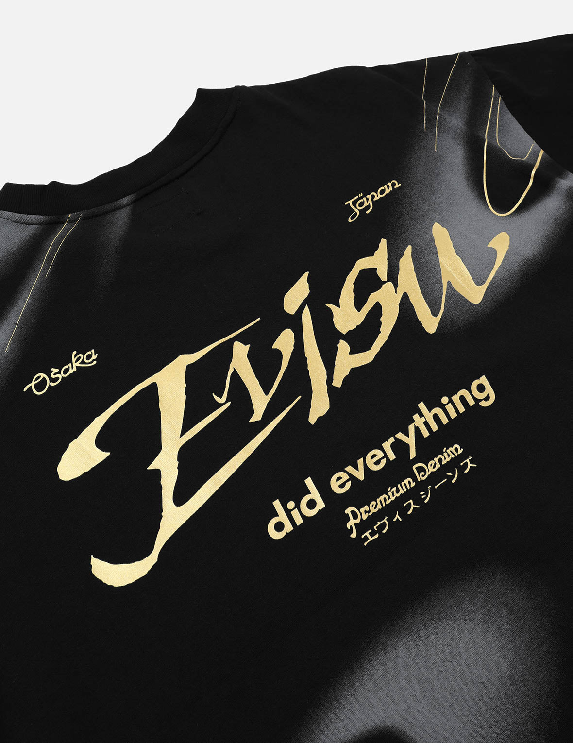 ブロケード家紋とオールオーバープリント リラックスフィット Tシャツ