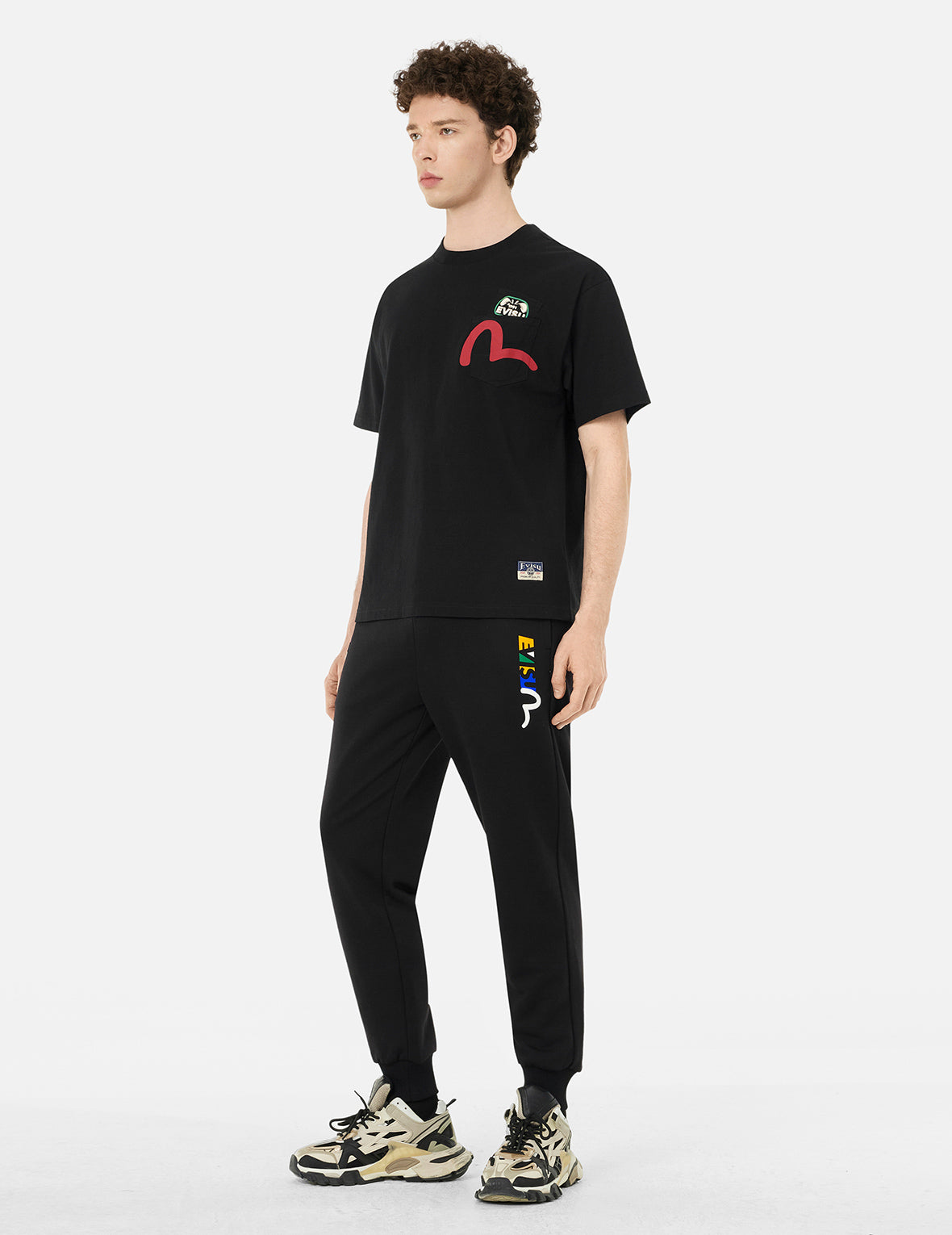 マルチポケット&マルチプリント リラックス フィット Tシャツ