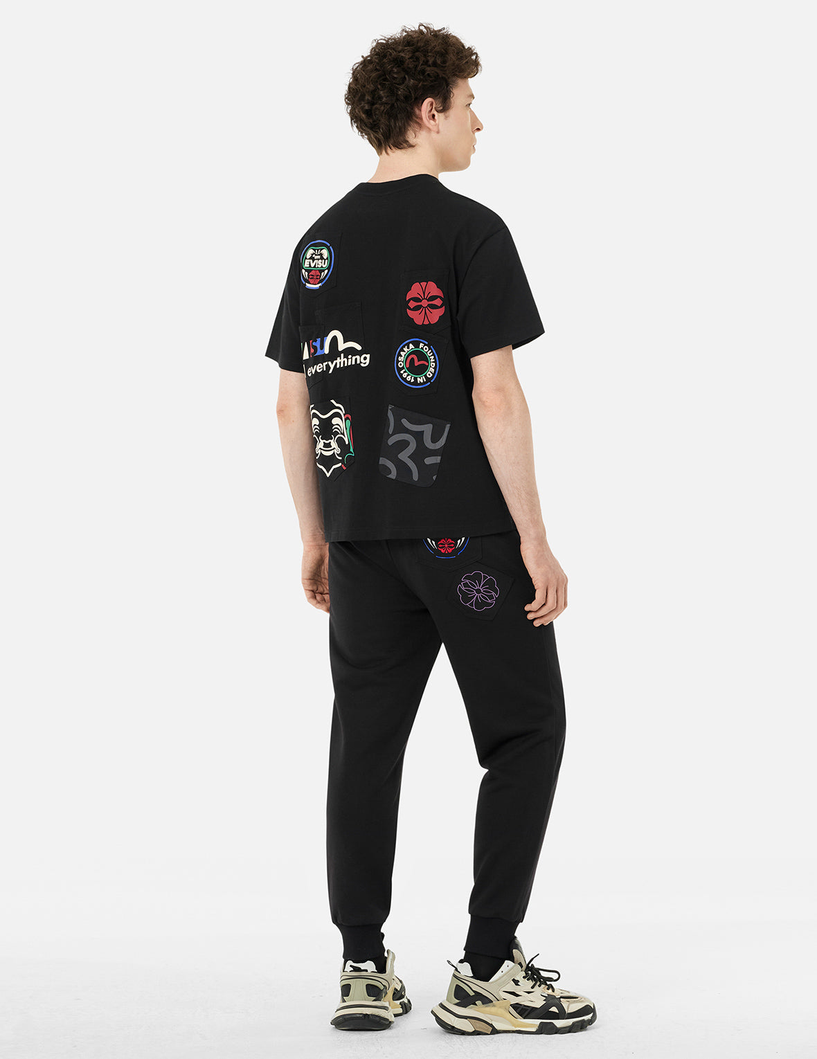 マルチポケット&マルチプリント リラックス フィット Tシャツ