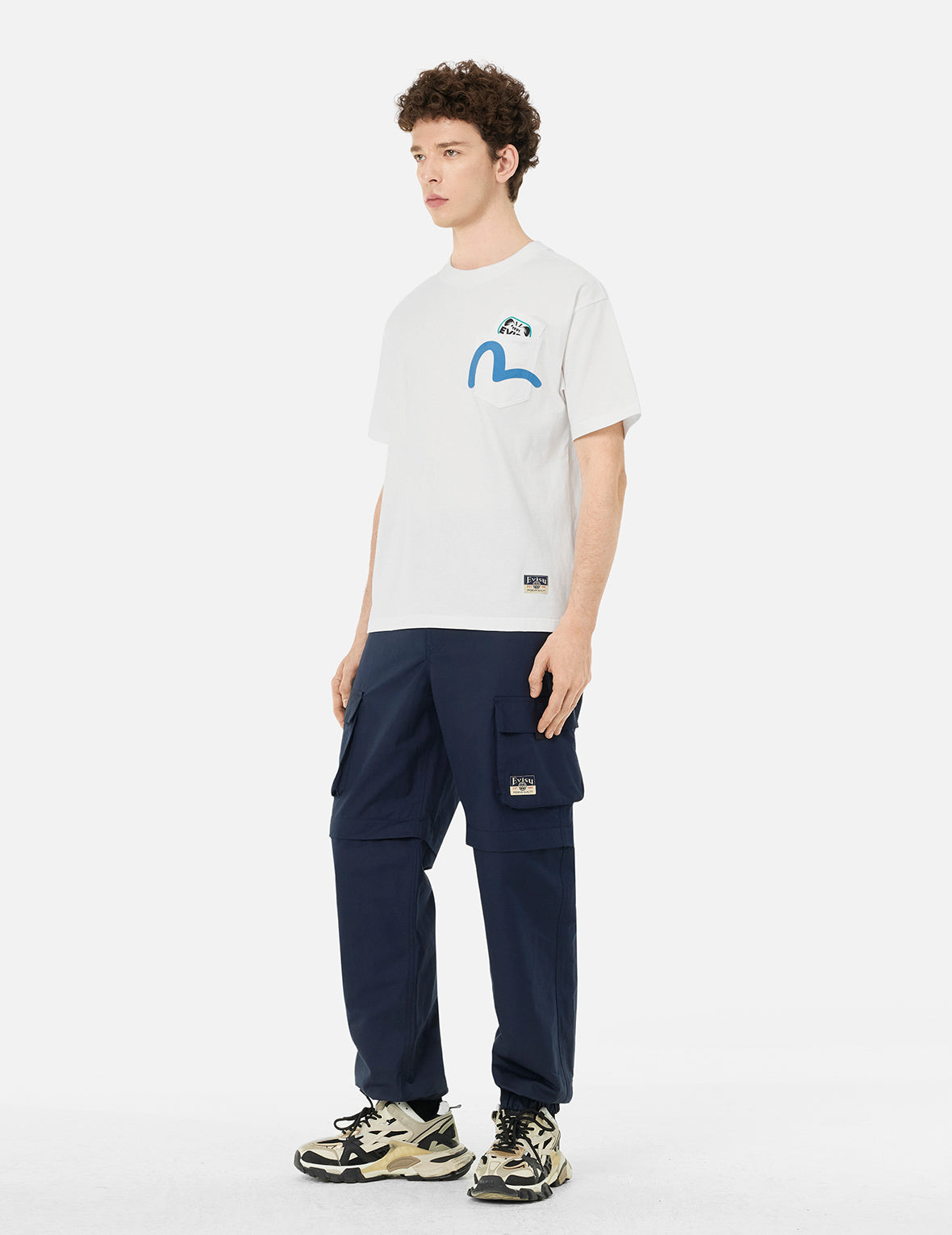 マルチポケット&マルチプリント リラックス フィット Tシャツ
