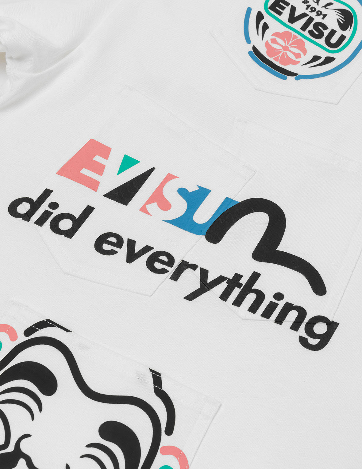 マルチポケット&マルチプリント リラックス フィット Tシャツ