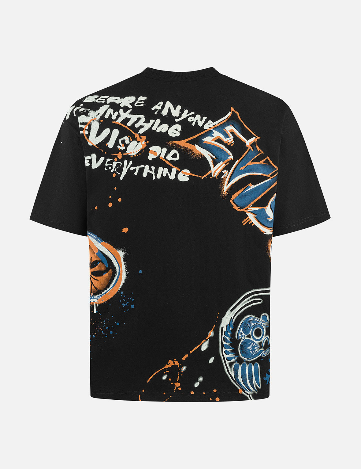 グラフィティ プリント リラックス フィット Tシャツ