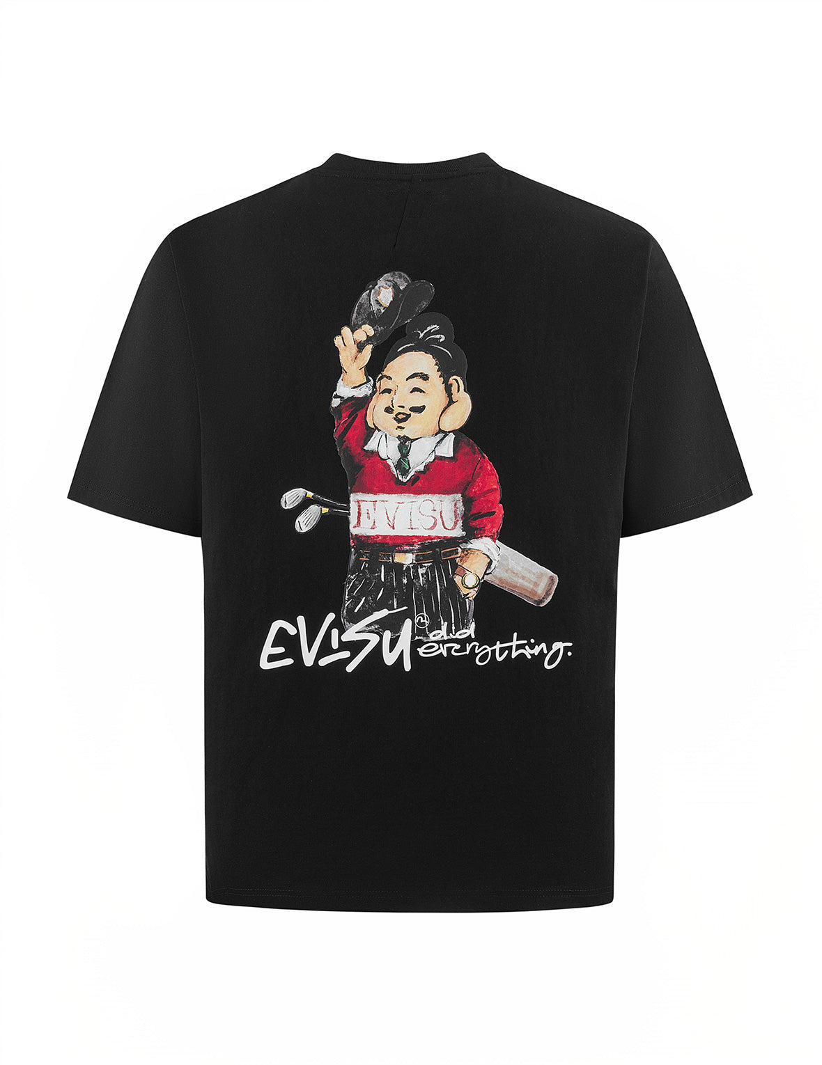 ゴルフテーマ仏頭プリント レギュラーフィット Tシャツ