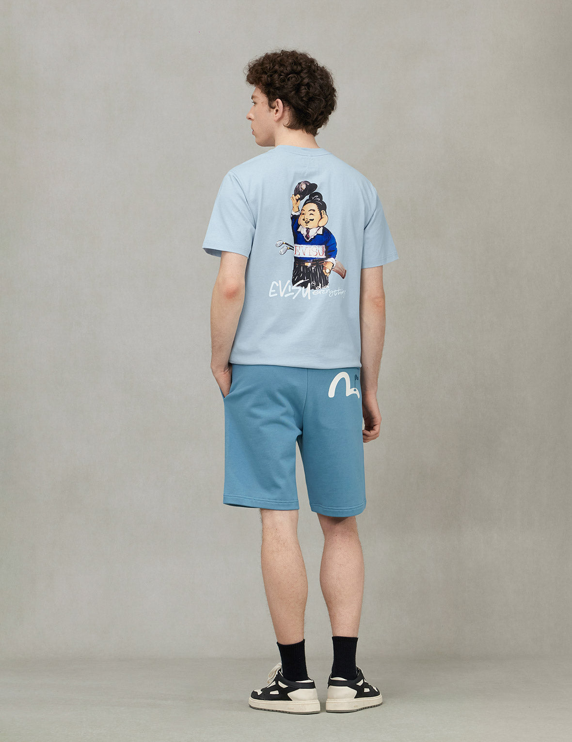 ゴルフテーマ仏頭プリント レギュラーフィット Tシャツ