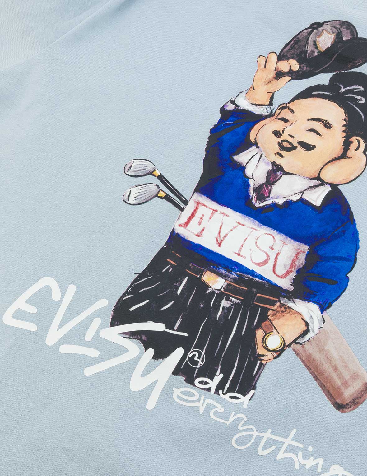ゴルフテーマ仏頭プリント レギュラーフィット Tシャツ