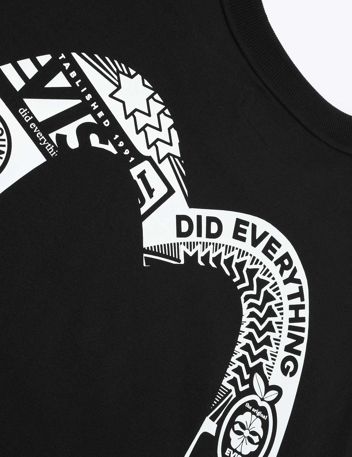 ロゴと大黒プリント ルーズフィット Tシャツ