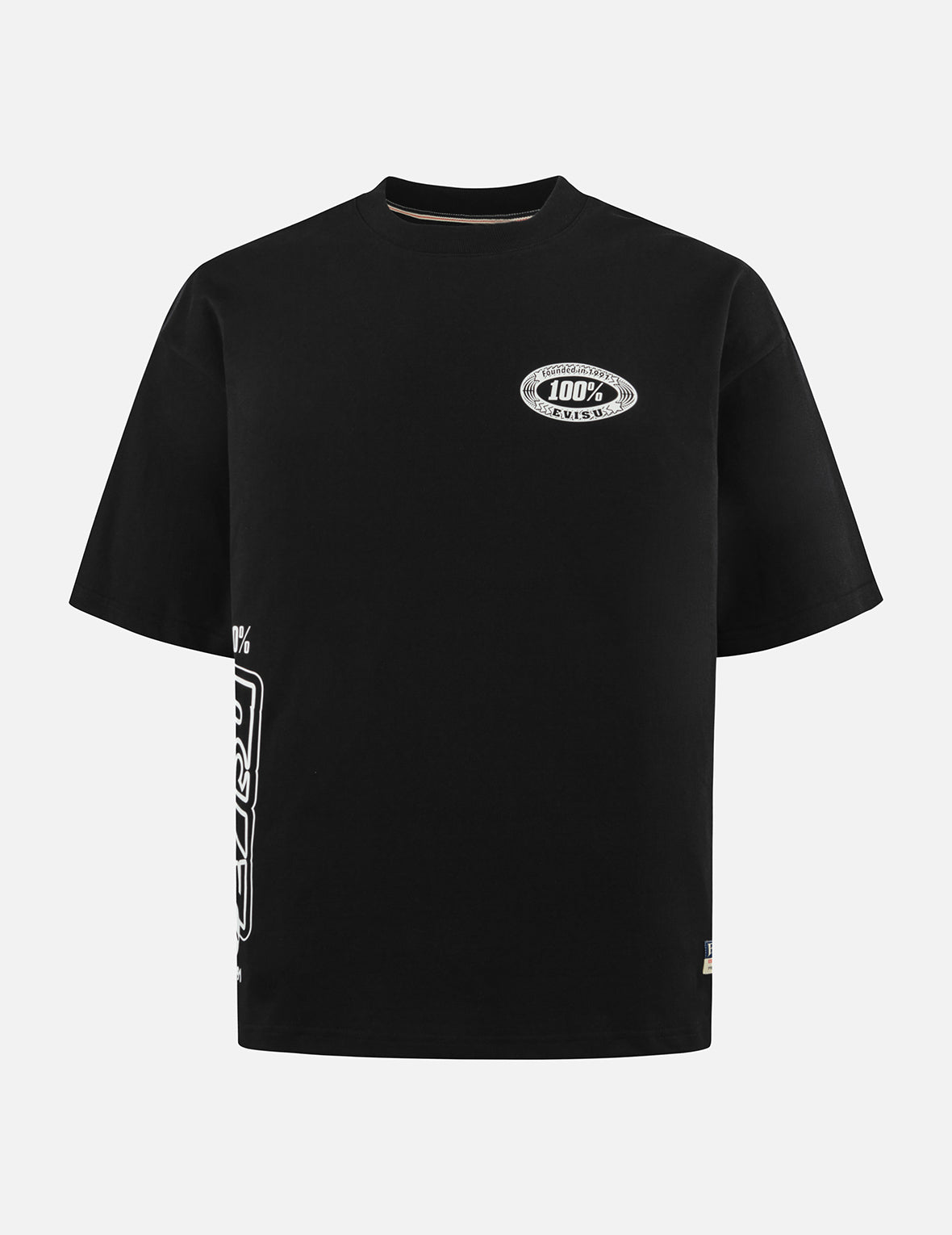 ロゴと大黒プリント ルーズフィット Tシャツ