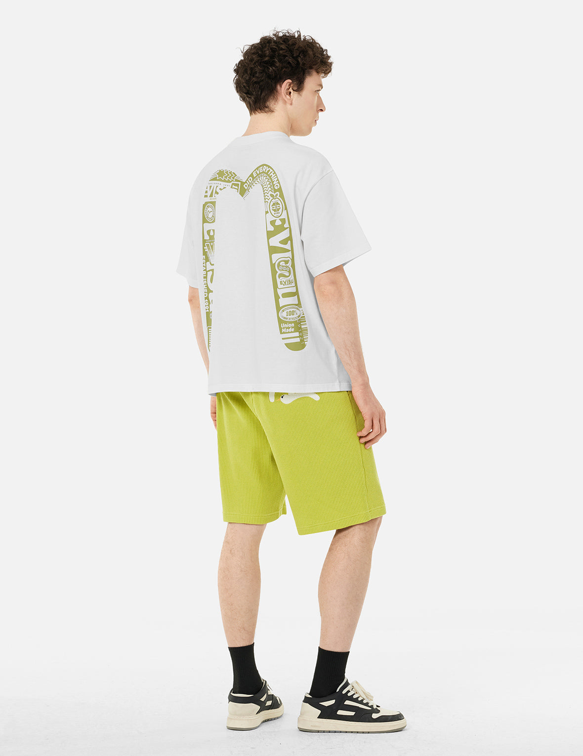 ロゴと大黒プリント ルーズフィット Tシャツ