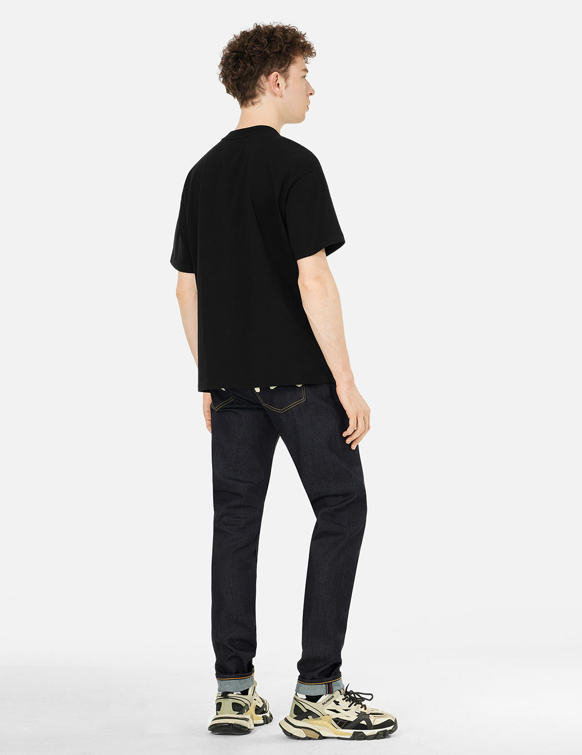 だるまとロゴ刺繍 リラックスフィット Tシャツ