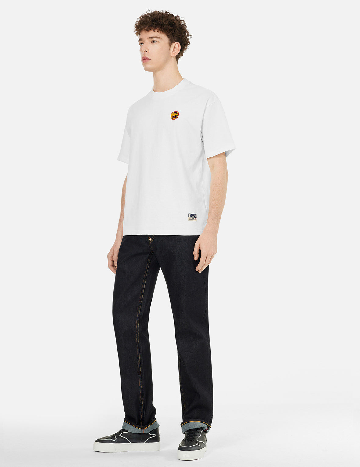 だるまとロゴ刺繍 リラックスフィット Tシャツ