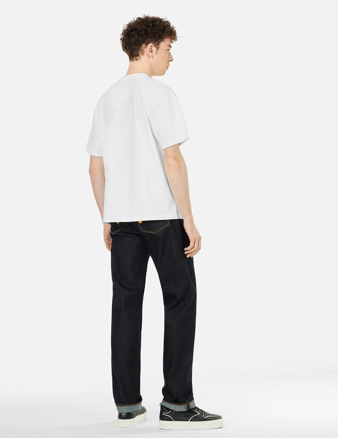 だるまとロゴ刺繍 リラックスフィット Tシャツ