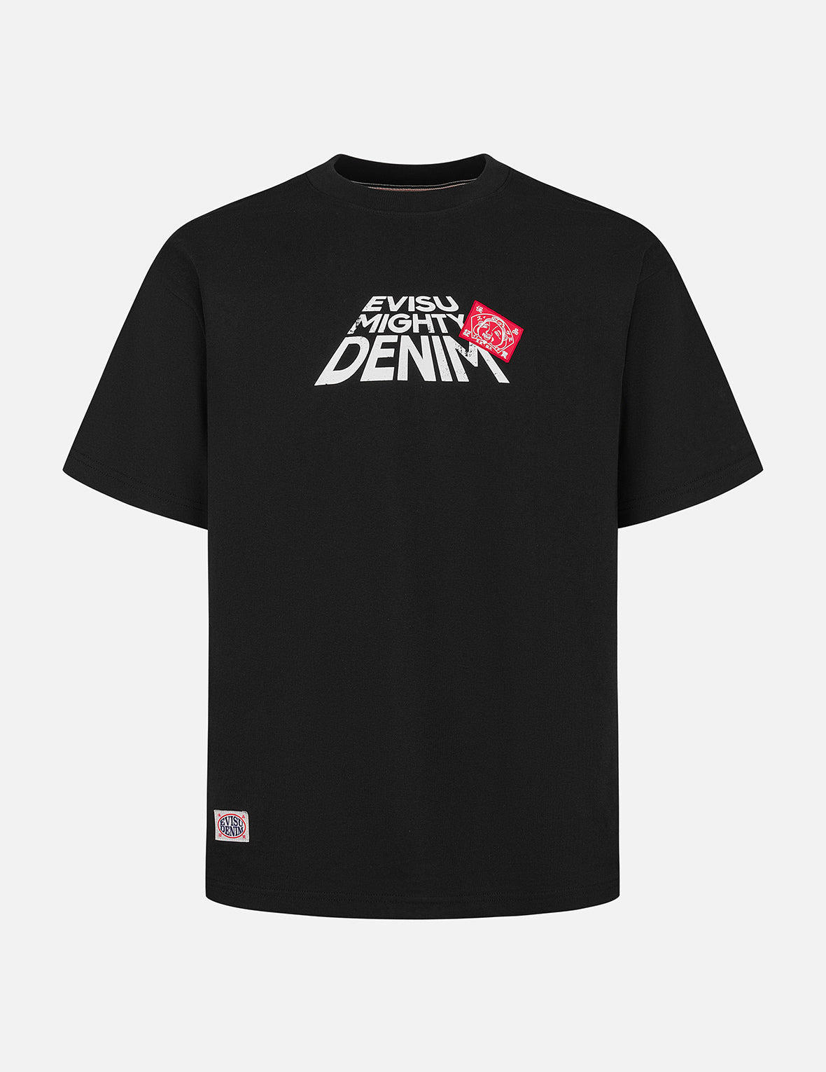 カモメ&スローガンプリント リラックスフィット Tシャツ