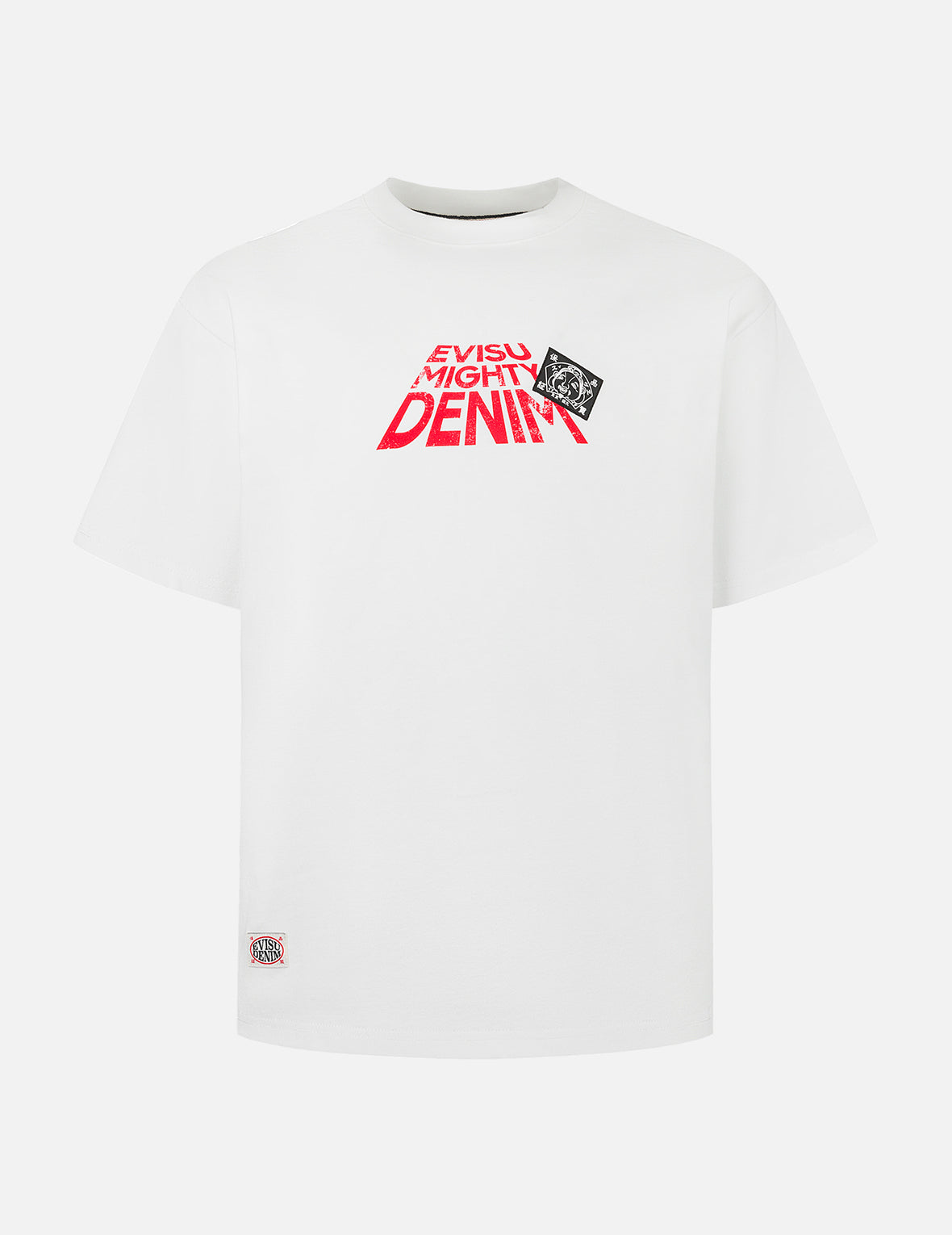 カモメ&スローガンプリント リラックスフィット Tシャツ