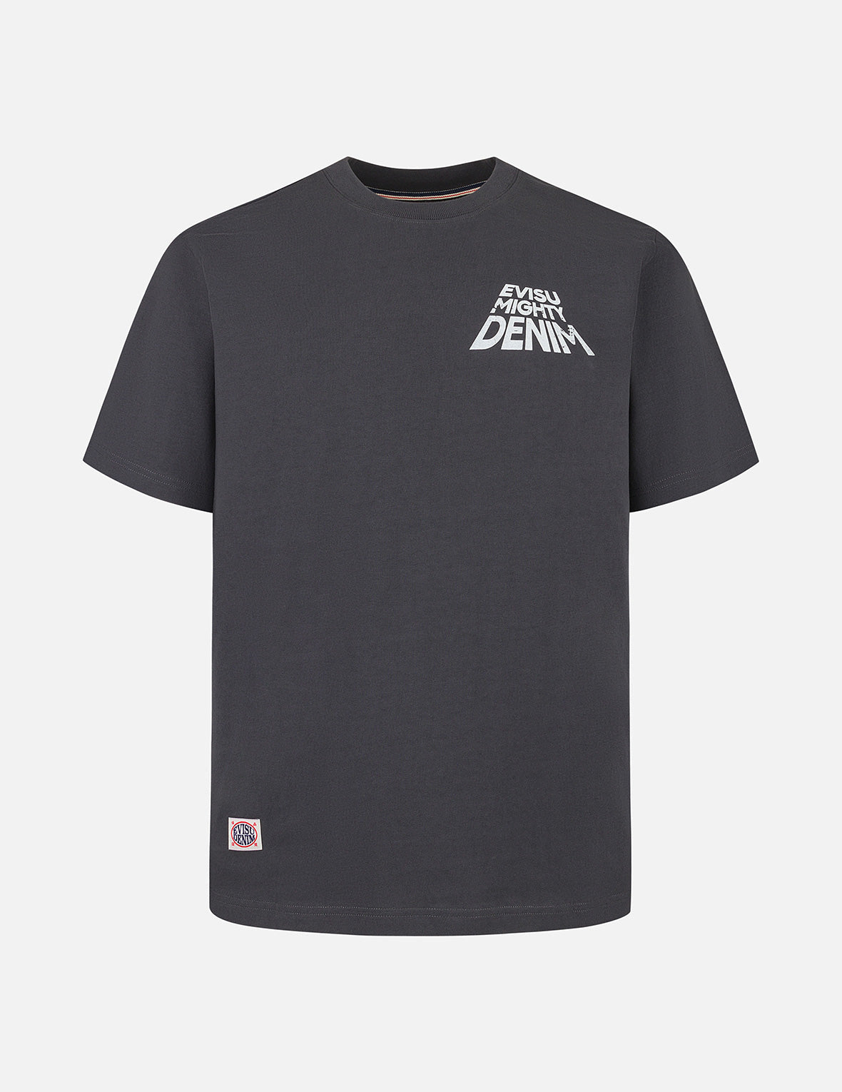 スローガンプリント 仏頭アップリケ刺繍 レギュラーフィット Tシャツ