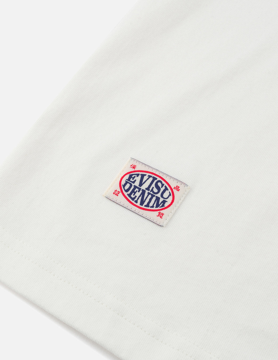 スローガンプリント 仏頭アップリケ刺繍 レギュラーフィット Tシャツ