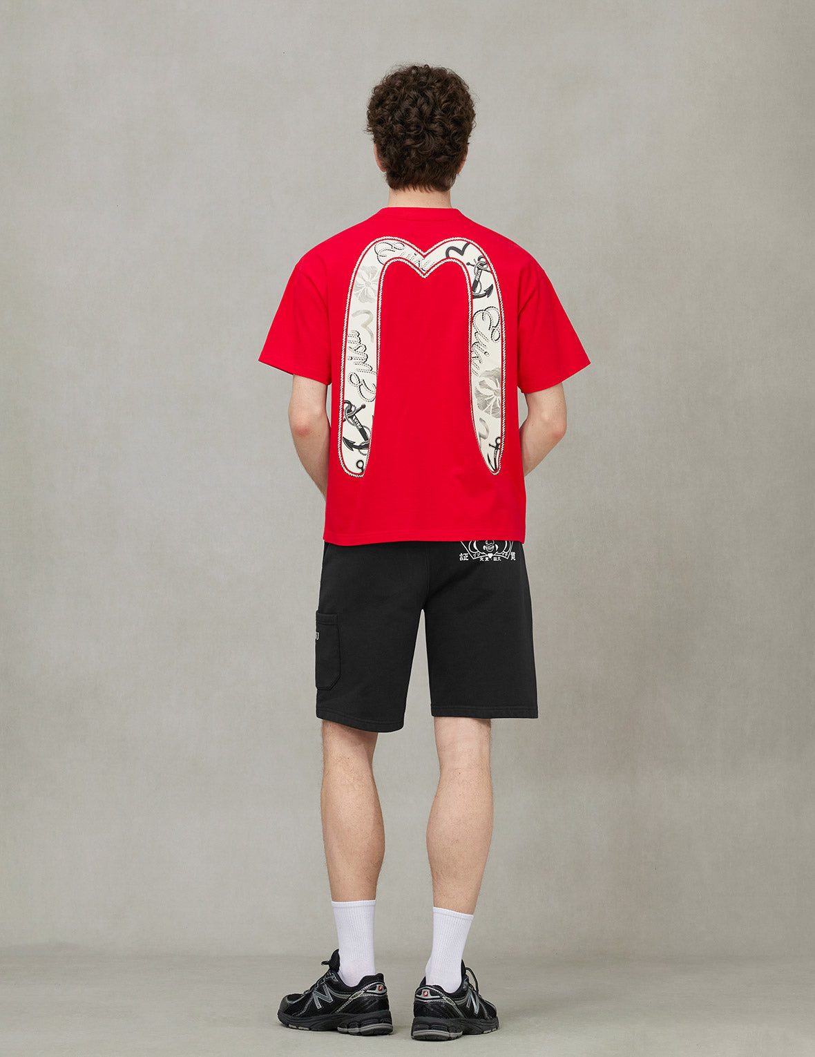 ツイストロープと大黒アンカープリント リラックスフィット Tシャツ
