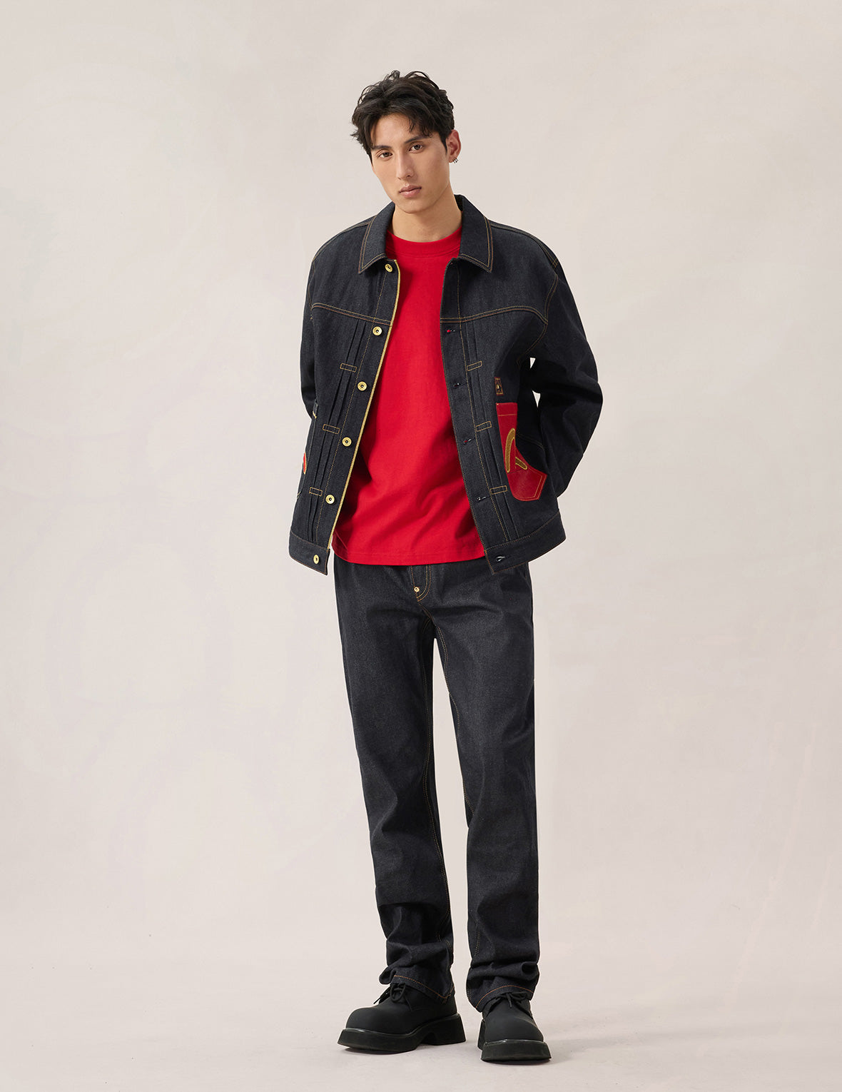 Year Of Horse Embroidery Denim Jacket