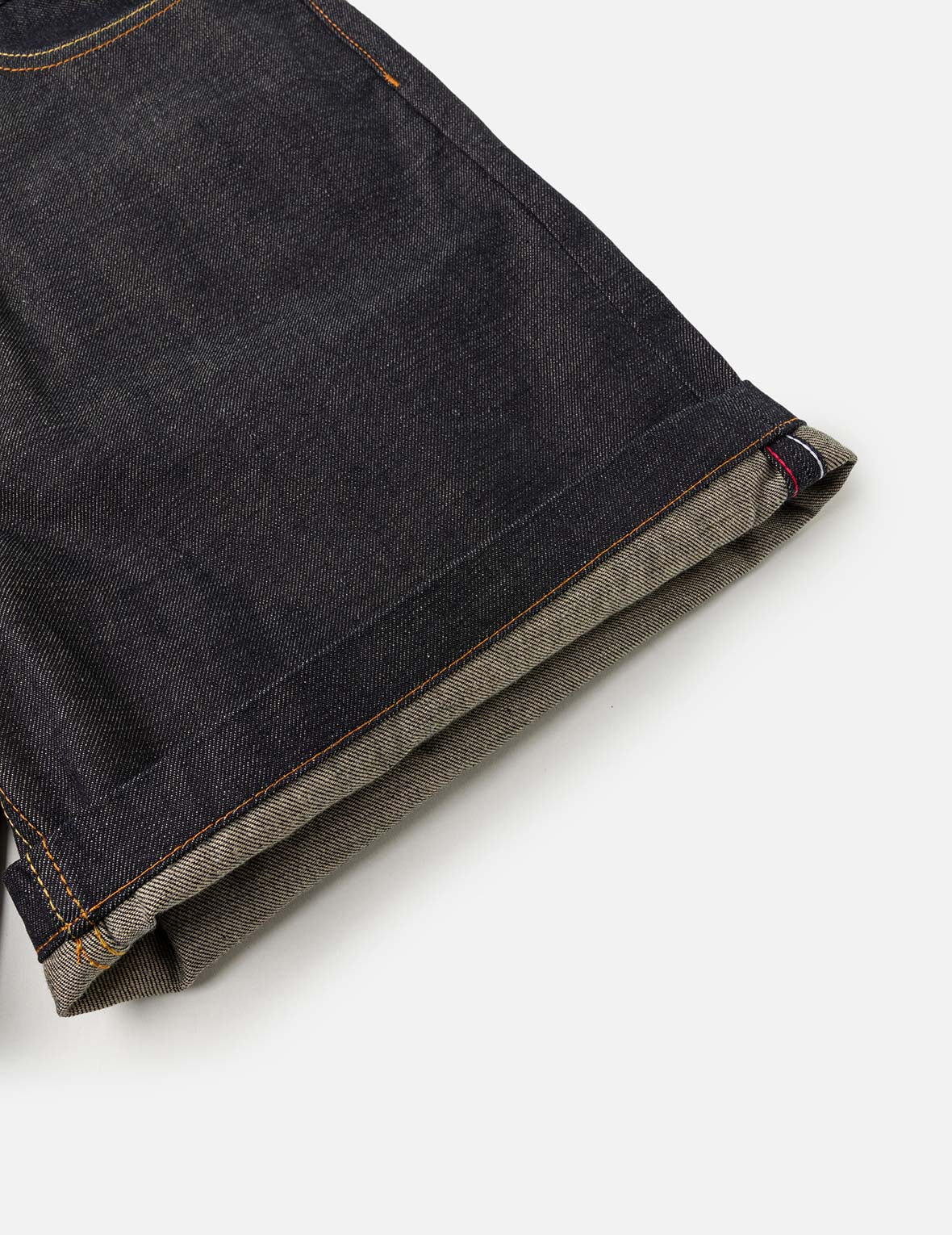 レオパードポケット刺繍 デニムショーツ