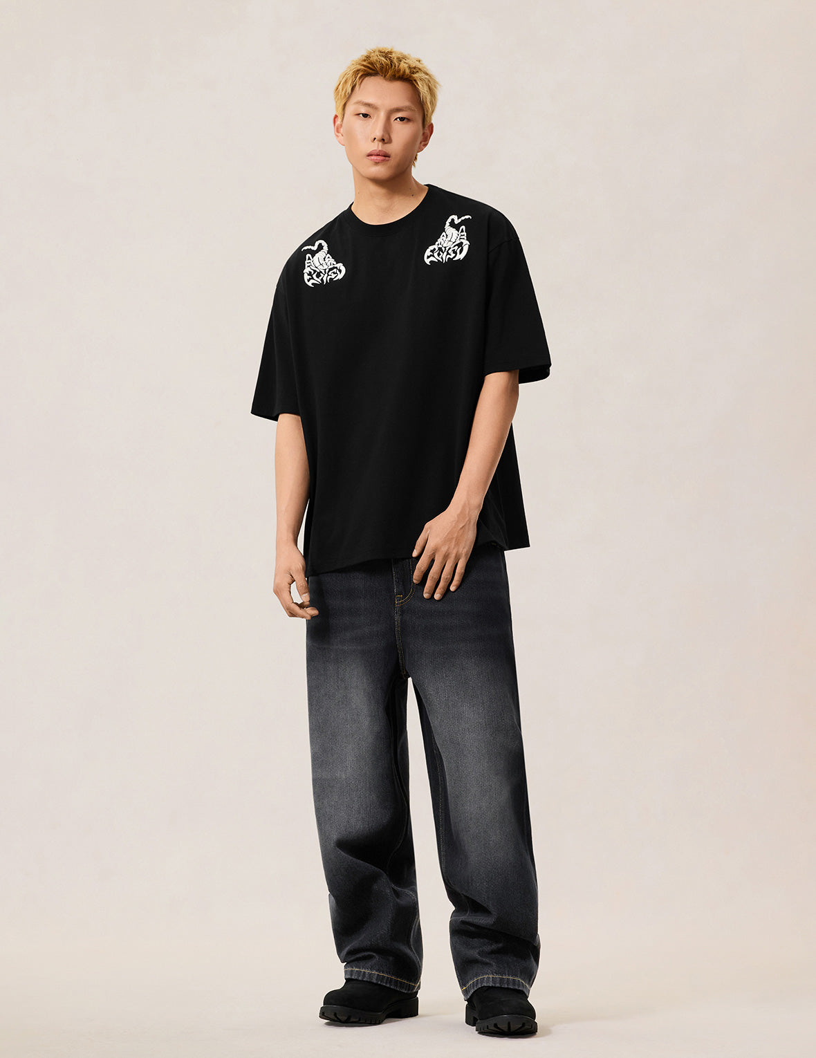 スカル大黒 ジーンズ