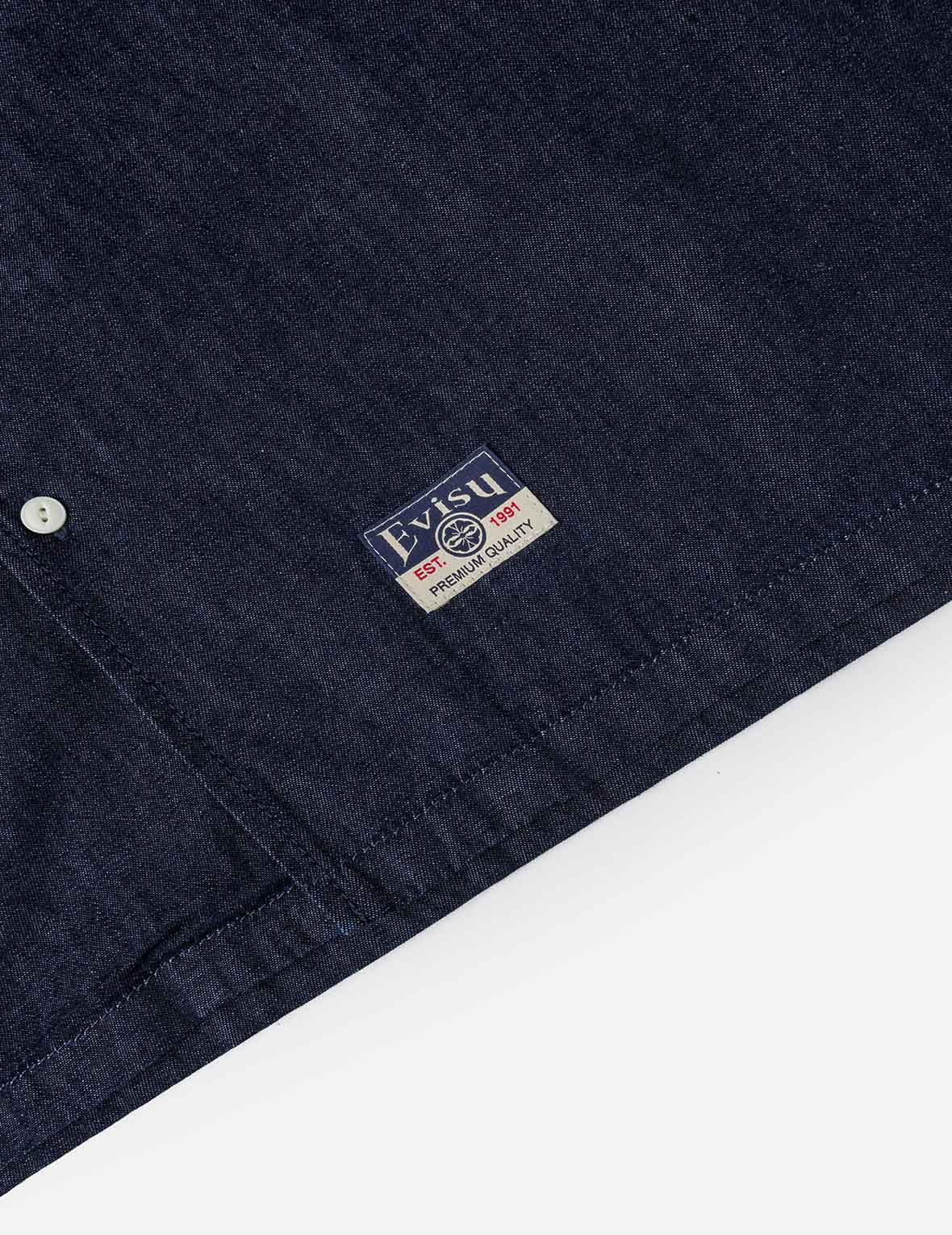Whip-stitch Dual Pocket Boxy Denim Shirt