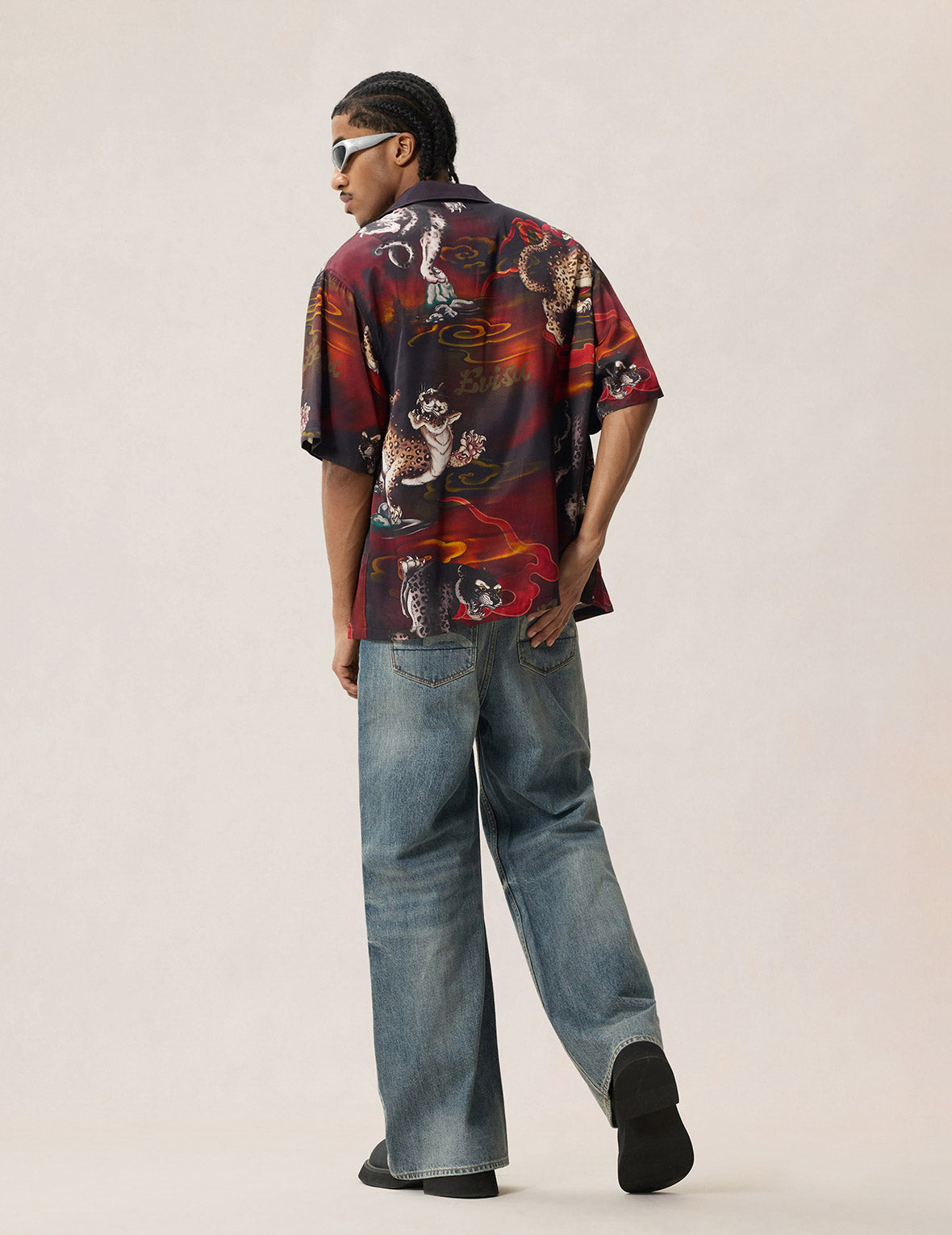 レオパードオールオーバープリント シャツ