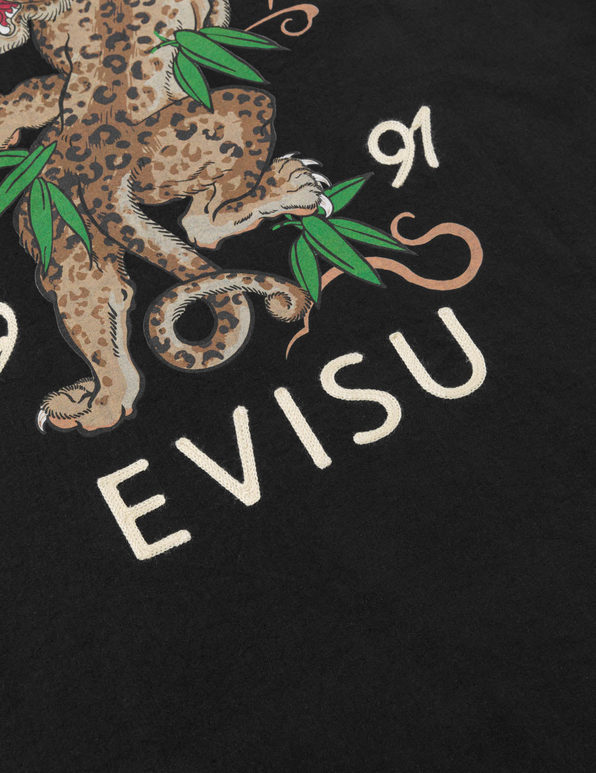 レオパードプリントロゴ刺繍 シャツ