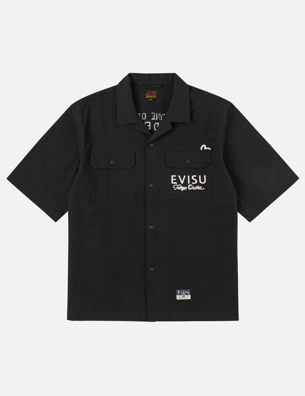 レオパードプリントロゴ刺繍 シャツ