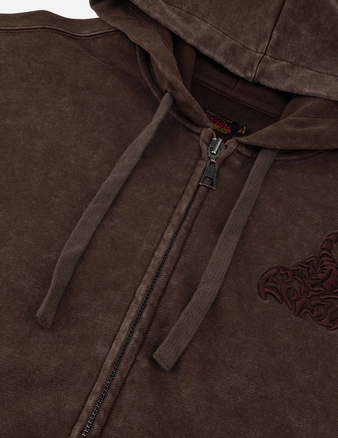 サソリ刺繍 フーディー