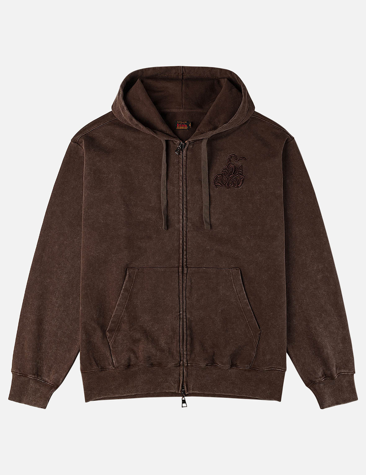 サソリ刺繍 フーディー